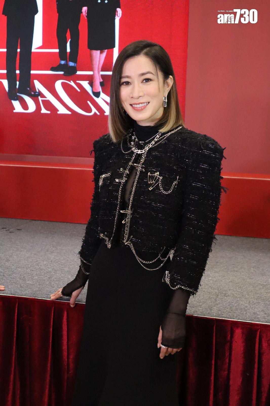 阿佘出席台慶劇《新聞女王2》宣傳活動。(娛樂組攝)