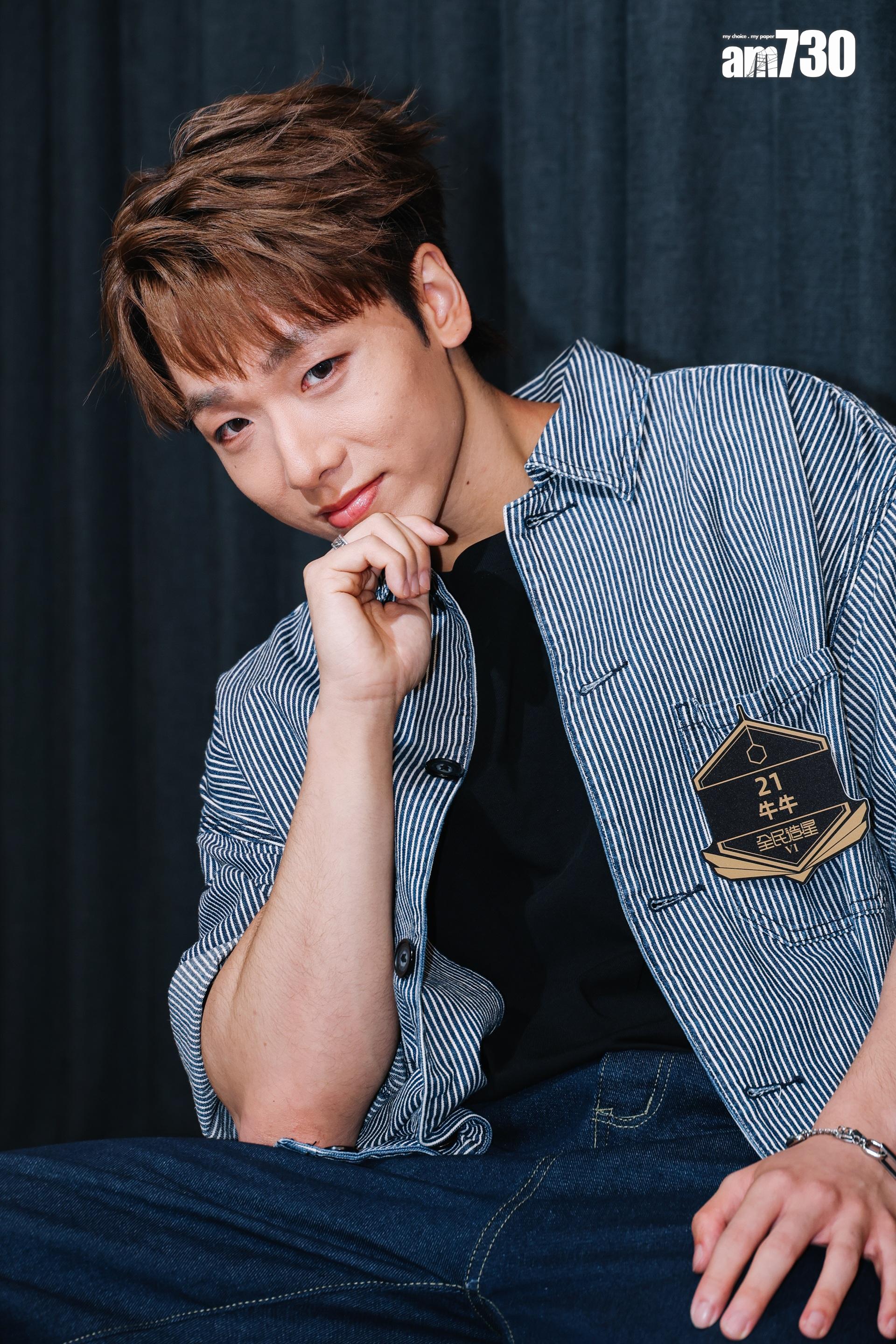 牛牛指參加《全民造星VI》增加他的表達能力。(吳康琦攝)