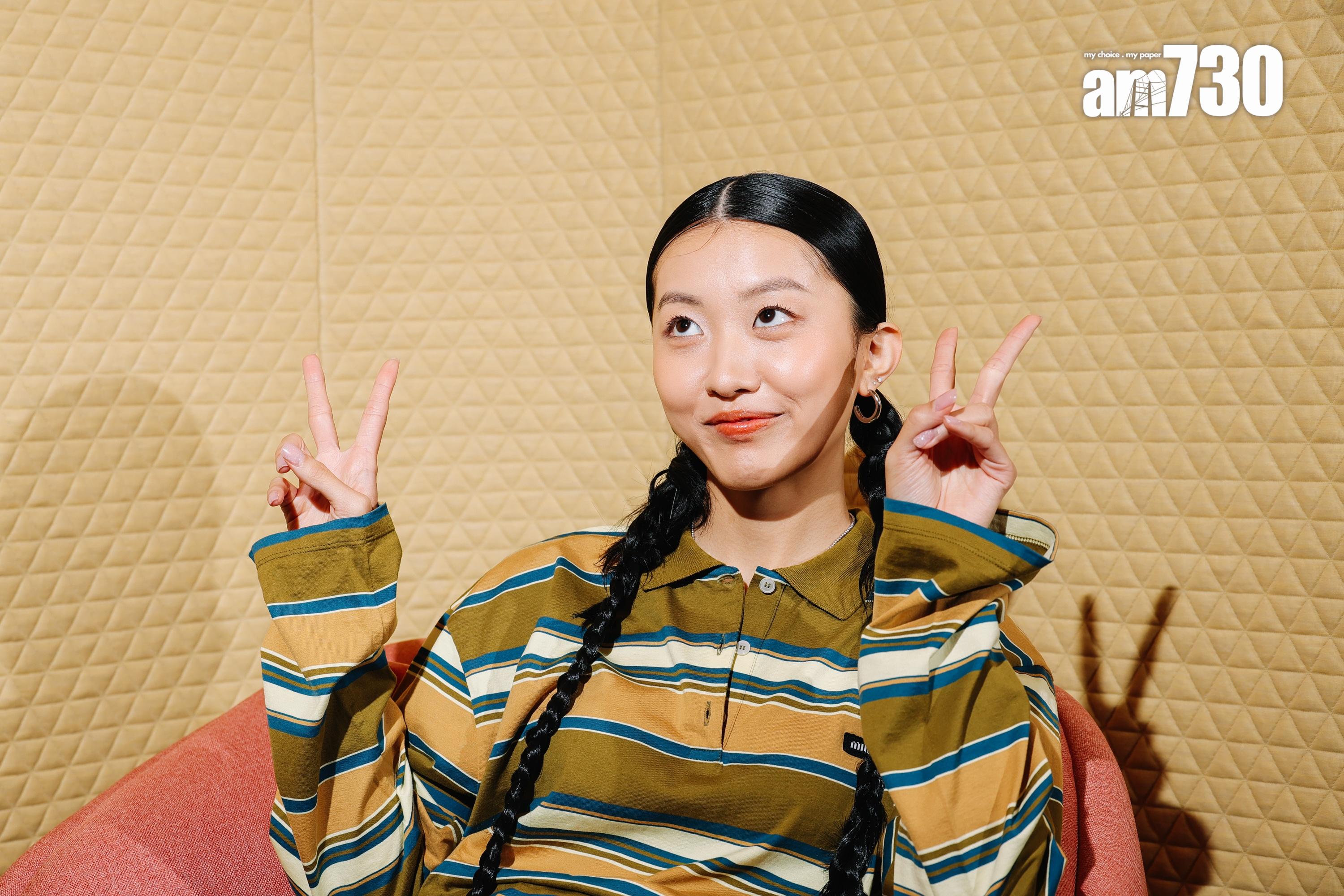 陳康堤笑言要挑機洪嘉豪唱英文歌。(吳康琦攝)