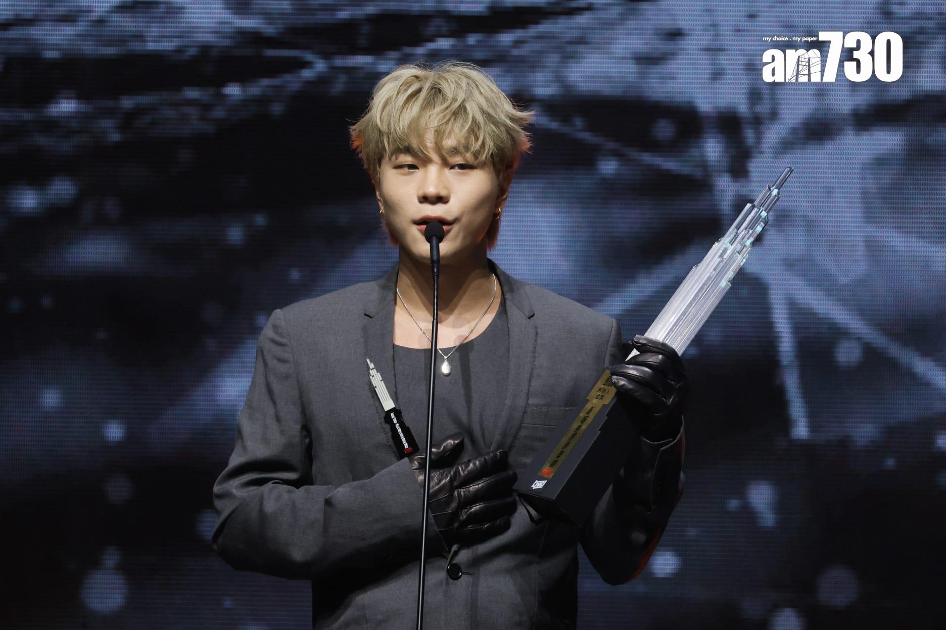 勁爆男新人由林暐竣奪得金獎。(蘇文傑攝)