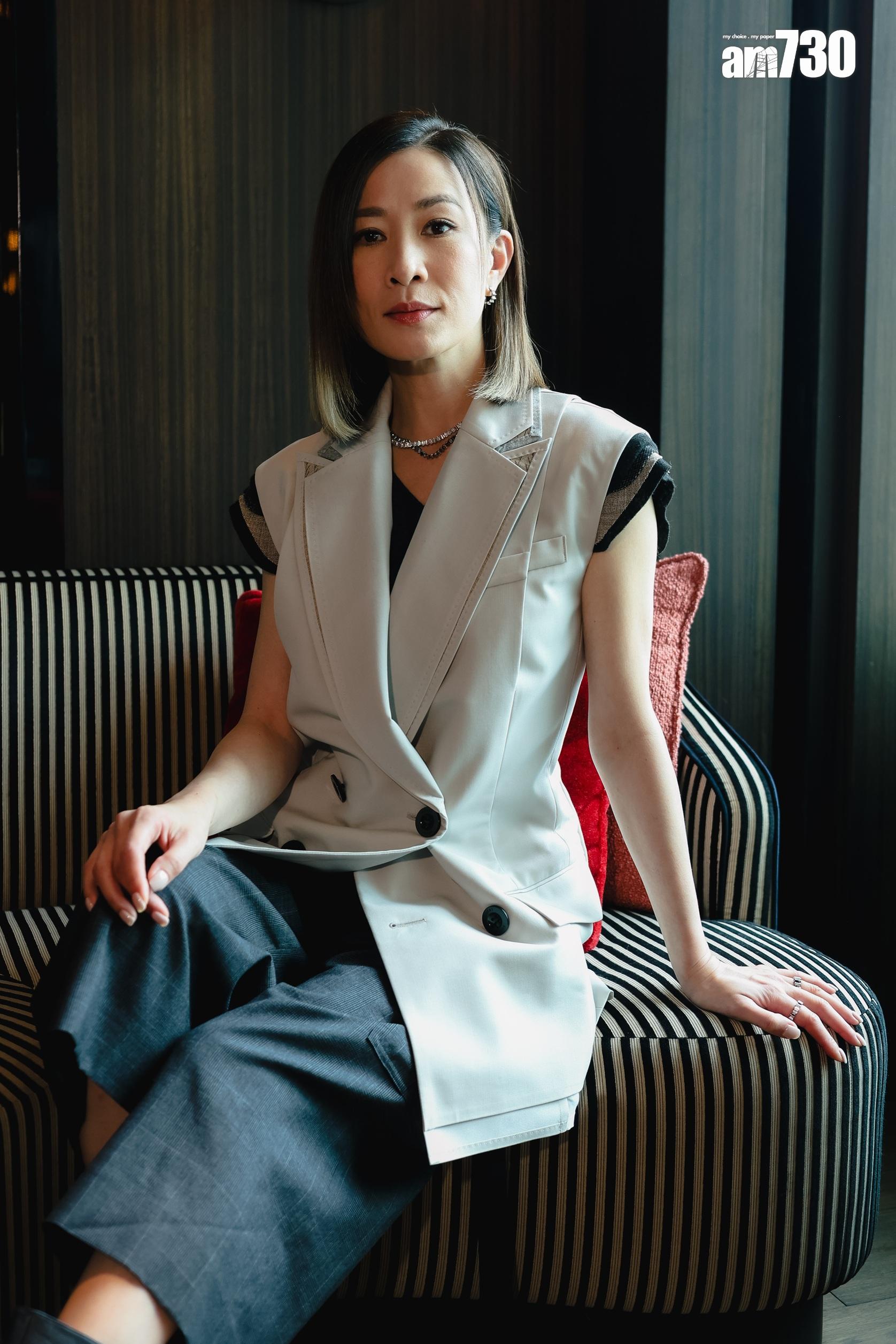 佘詩曼認為演員的真實情感無法複製,不認為演員會被AI取締。(周令知攝)