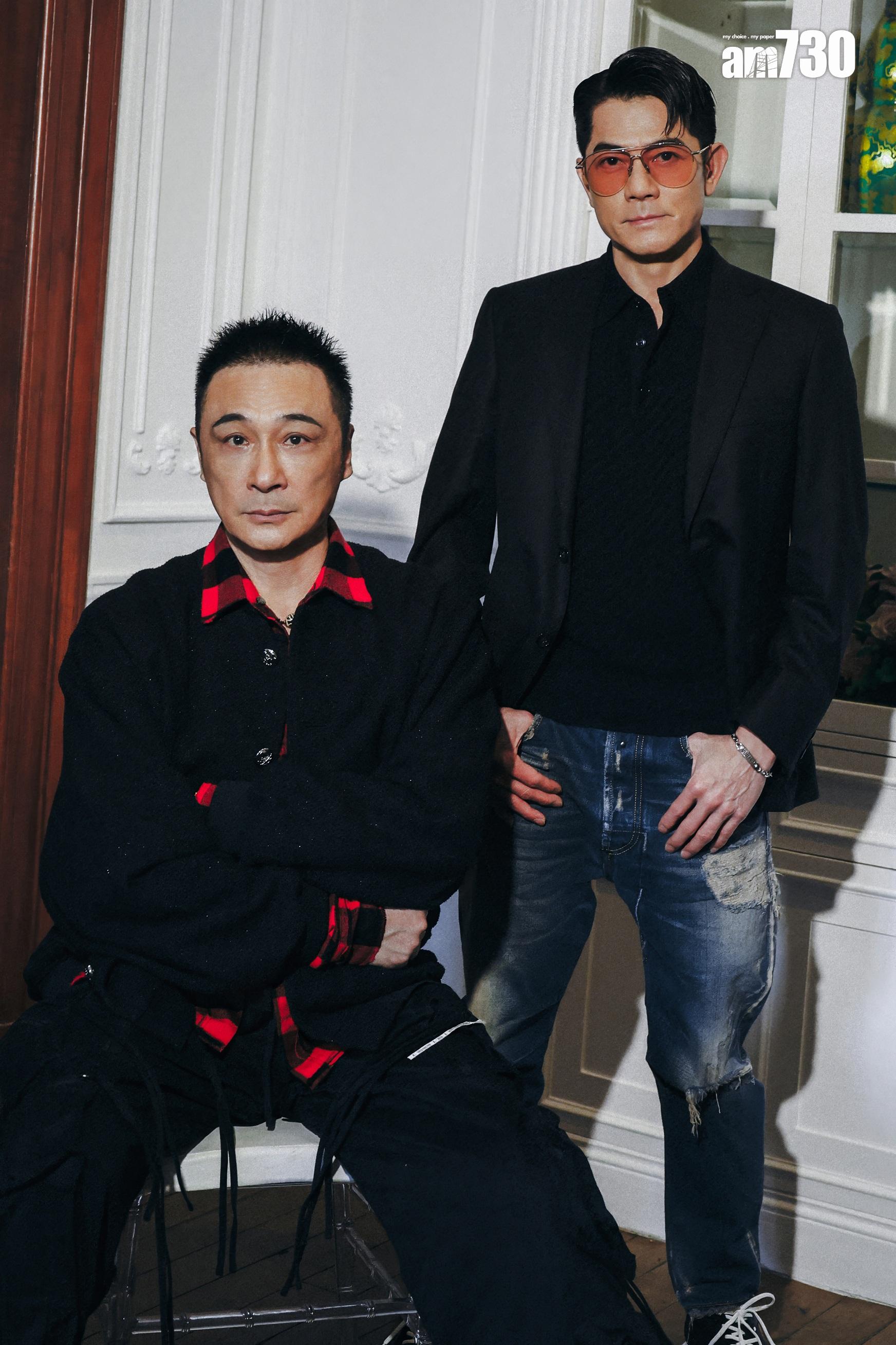 郭富城和吳鎮宇在電影《內幕》再合作,兩人自言默契十足。(周令知攝)