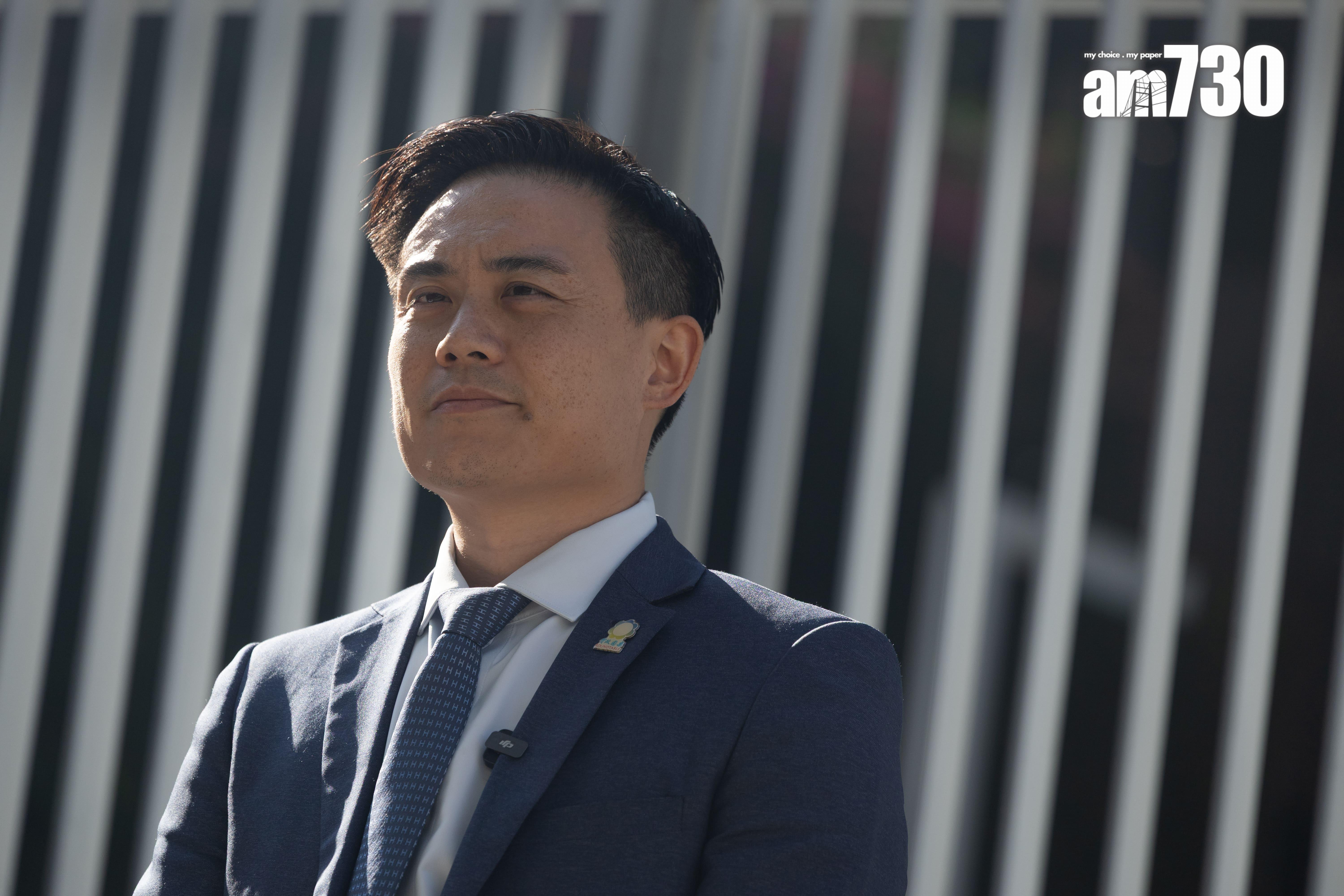 田北辰「交棒」予莊豪鋒(蘇文傑攝)