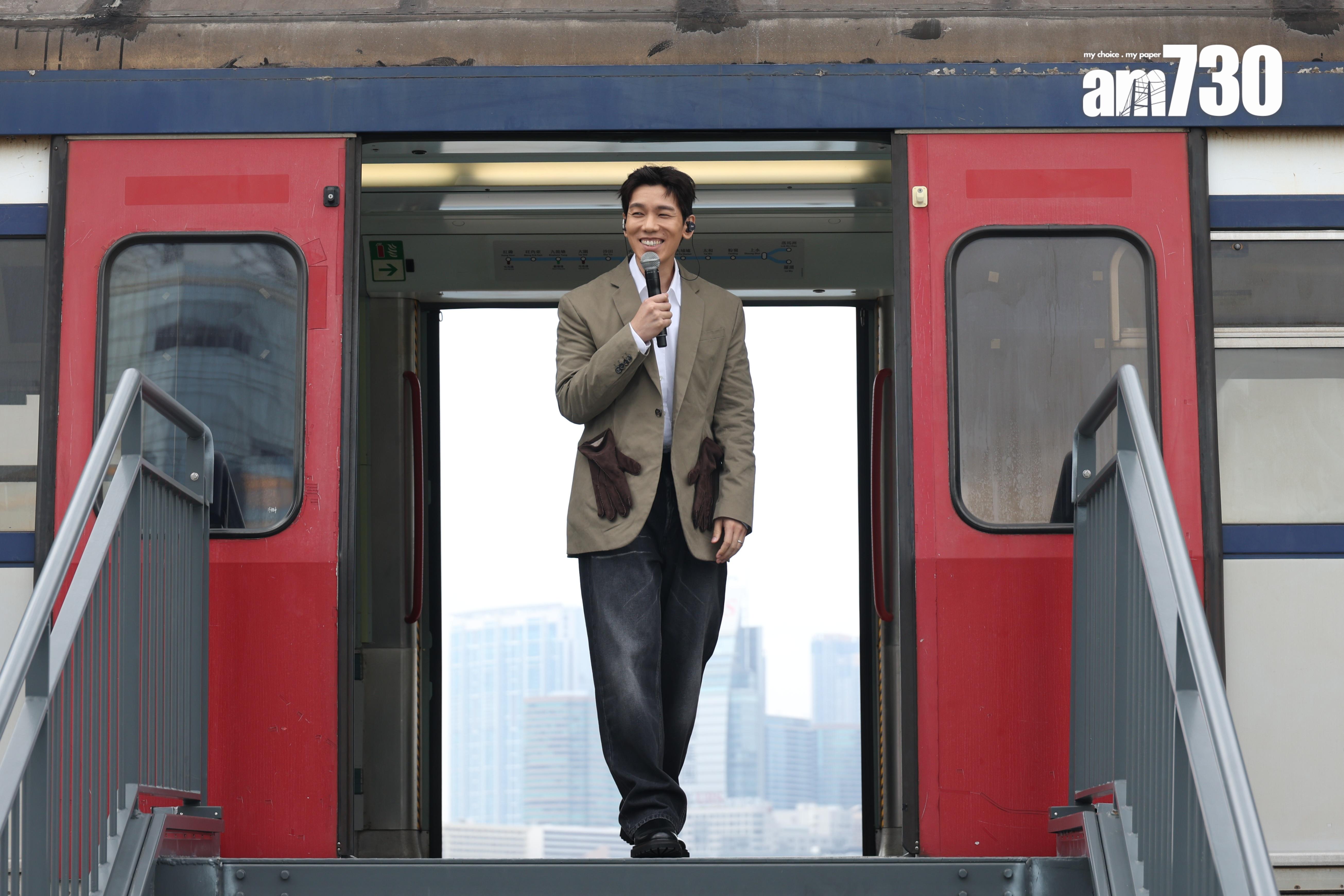 Phil 本月(18日)出席新專輯發布會。(周令知攝)