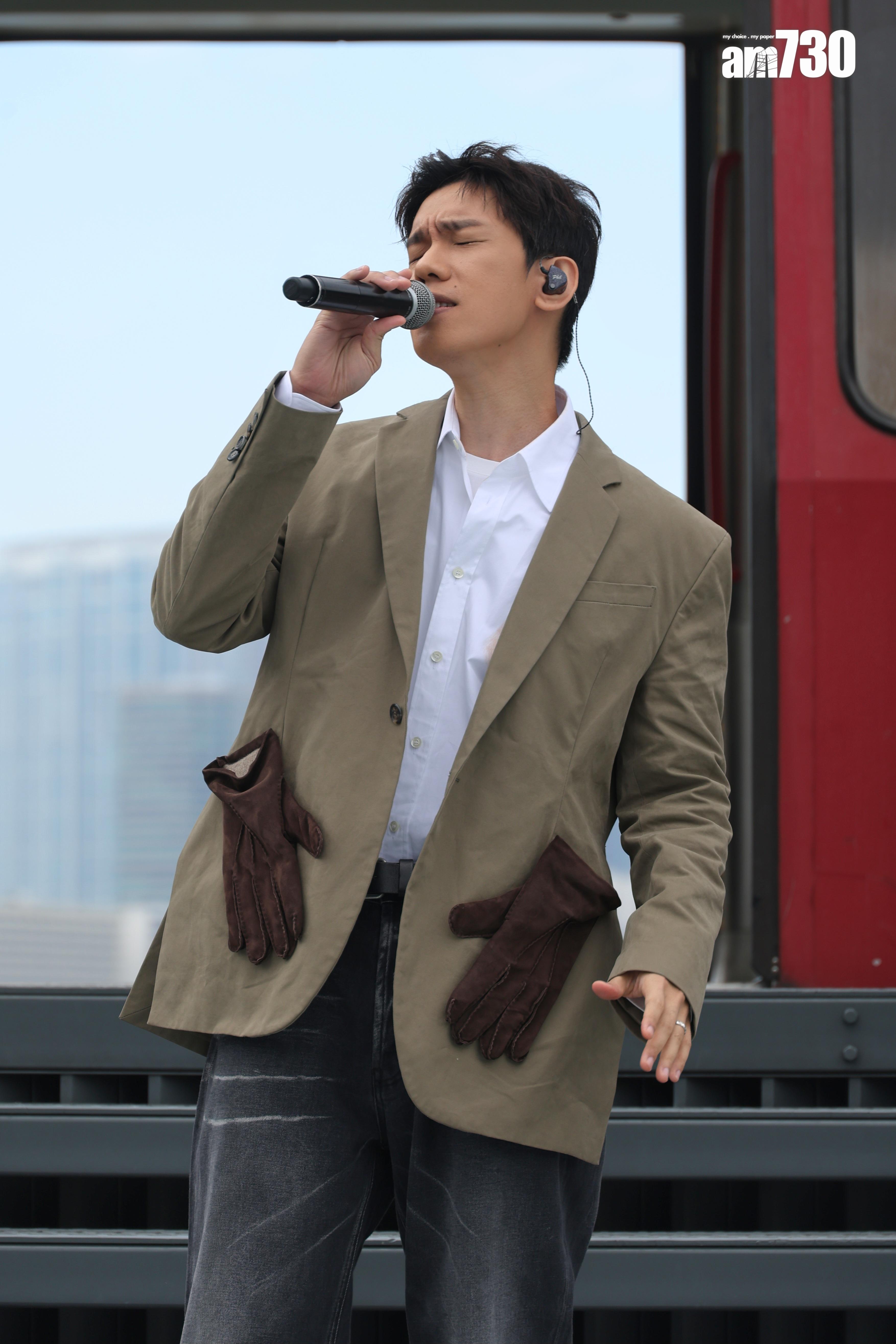 Phil 本月(18日)出席新專輯發布會。(周令知攝)