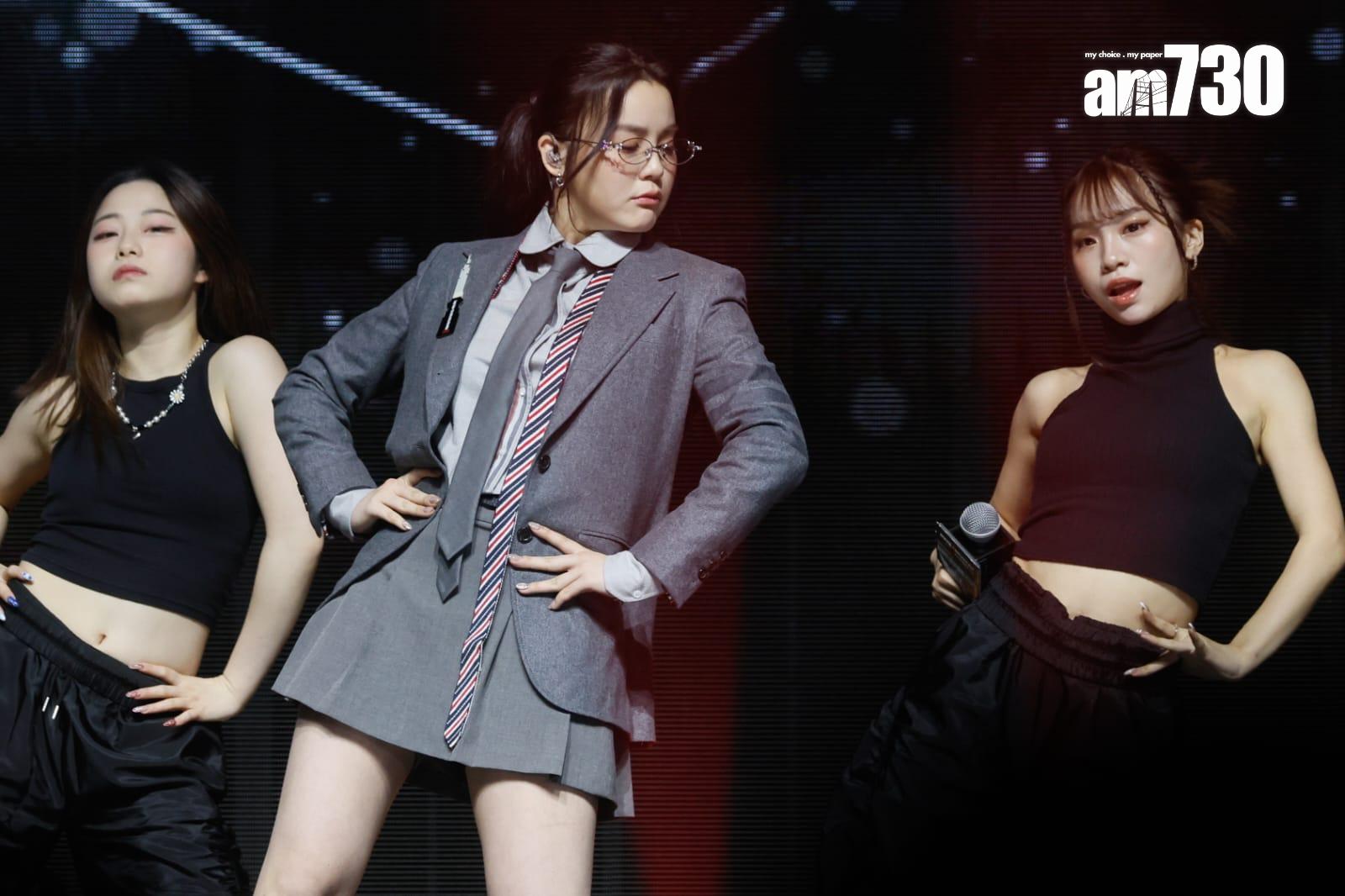 Chantel跳唱《New Fantasy》。 (蘇文傑攝)