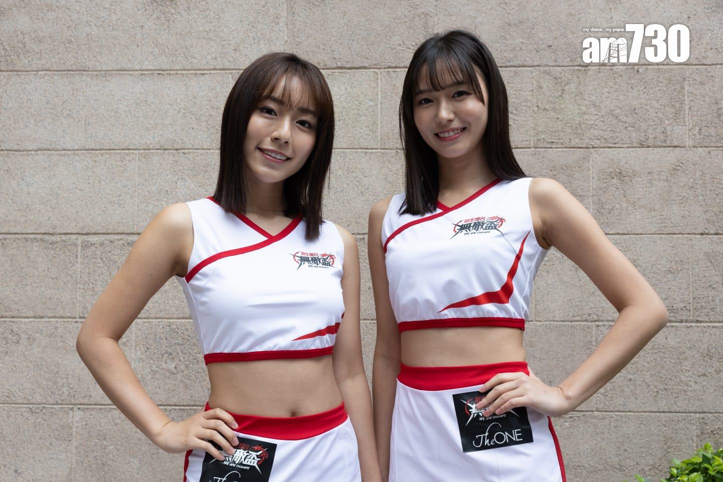 鍾培生今次請來志田音音及井手美希擔任Ring Girls。 (蘇文傑攝)