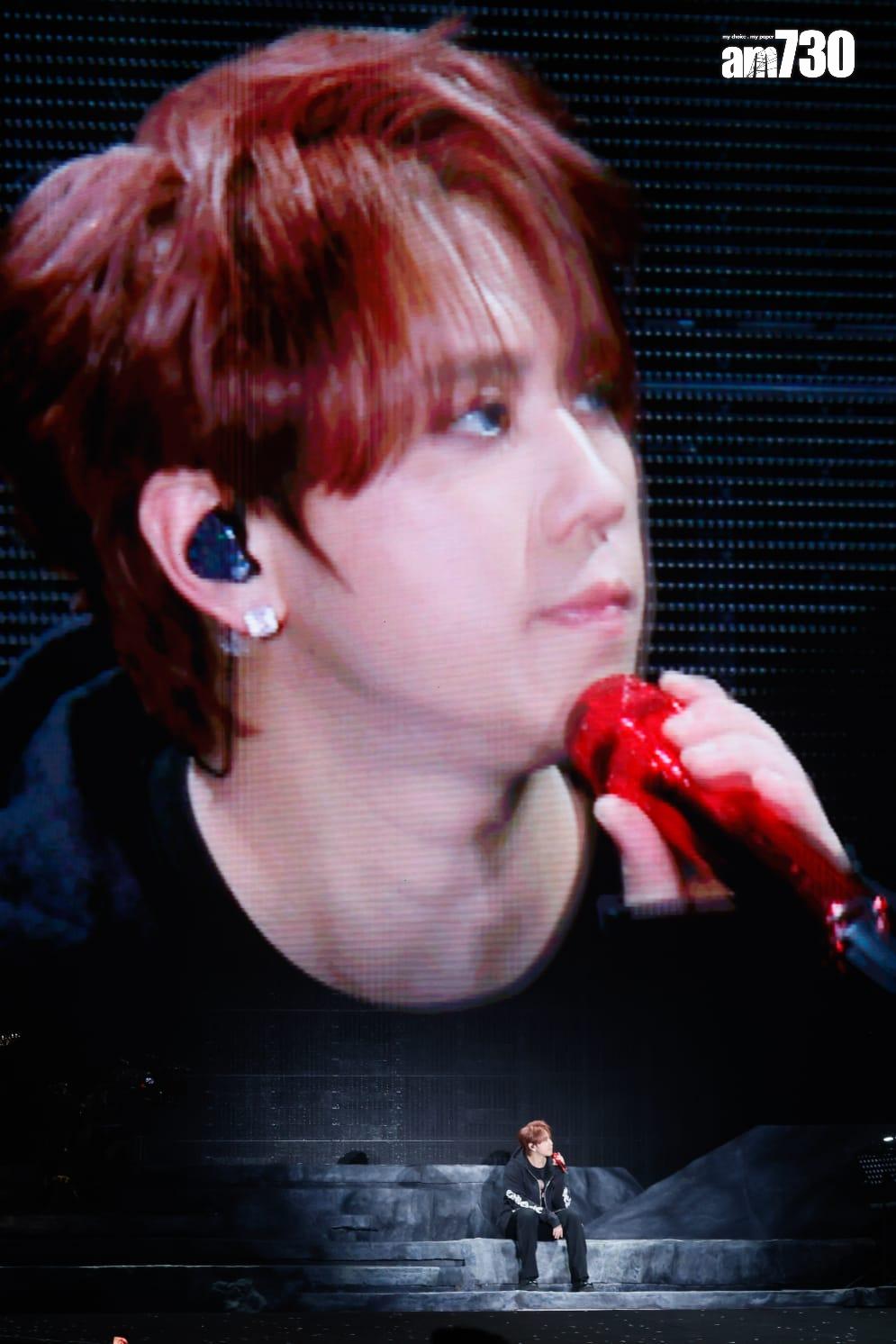 姜濤《KEUNG TO "LAVA" LIVE 2025》尾場,唱《Dear My Friend,》成功忍淚。(蘇文傑攝)