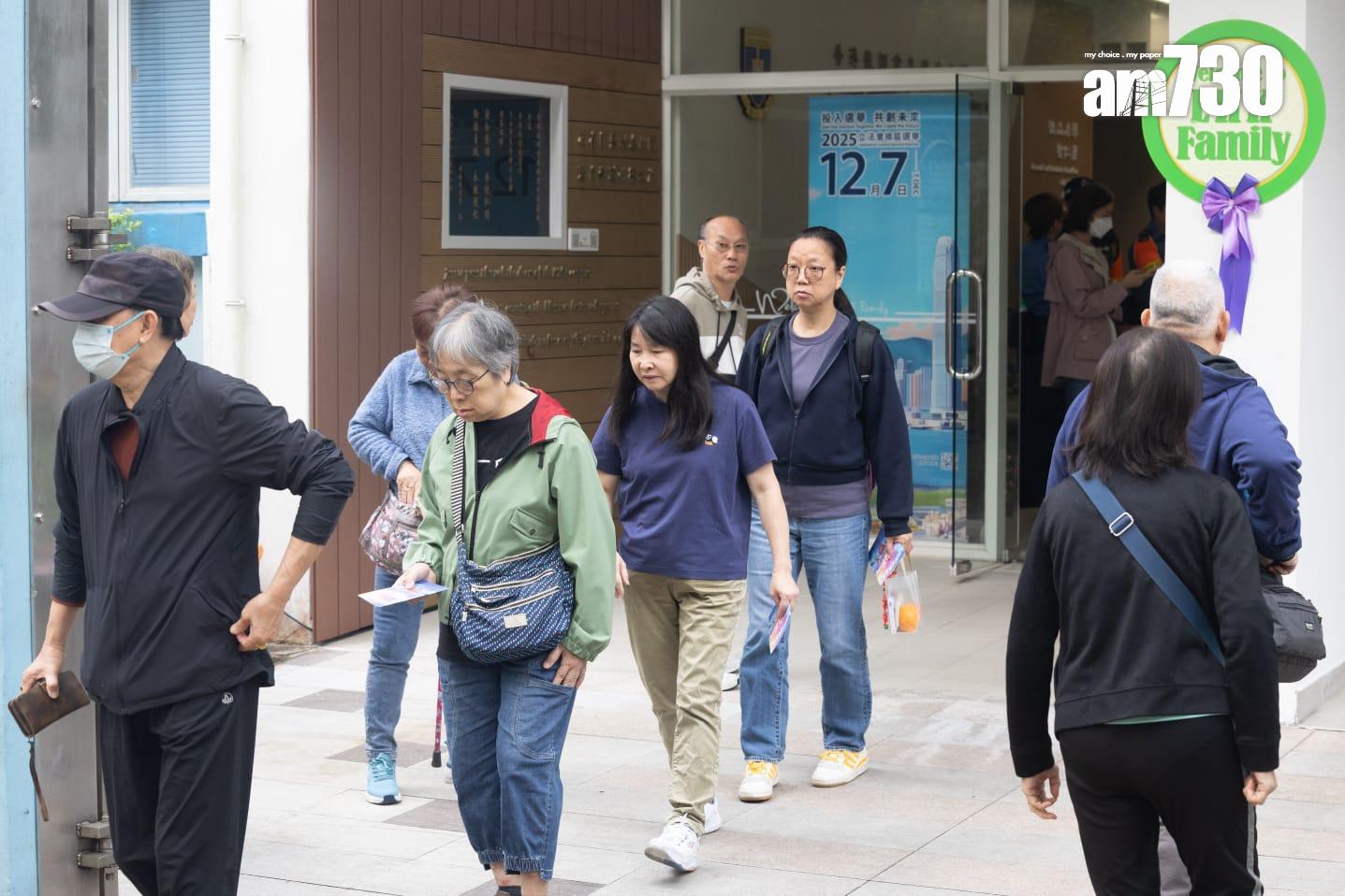 立法會選舉大埔區投票站情況(蘇文傑攝)