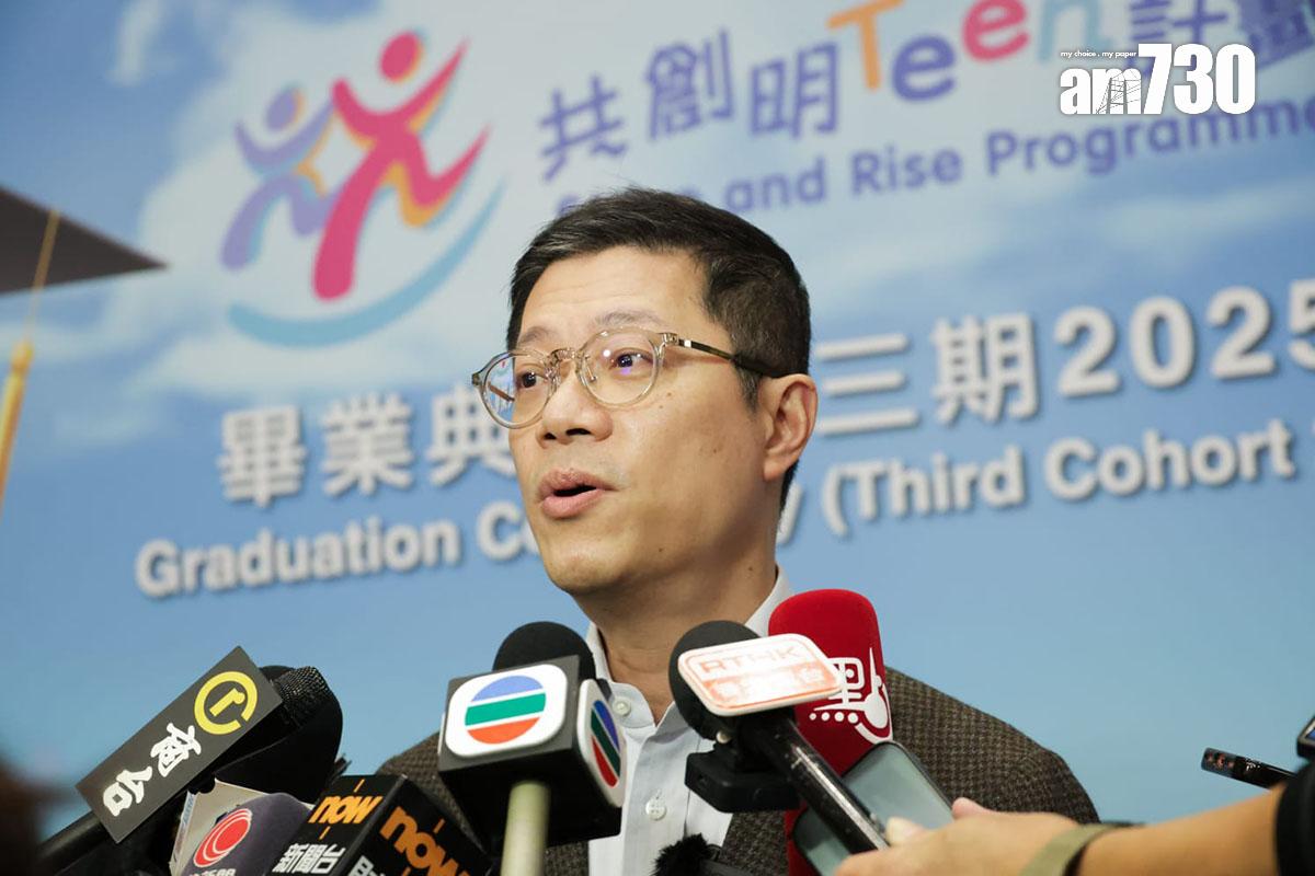 鄭琪宣布,江旻憓上任立法會議員後將轉職馬會顧問。(吳康琦攝)