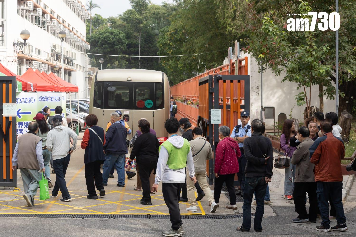 立法會選舉上水跨境投票站(蘇文傑攝)