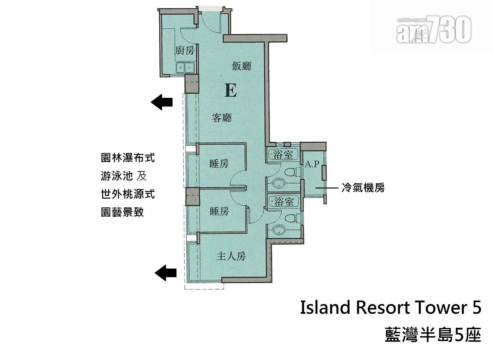 心儀庭園泳池景 小西灣藍灣半島三房套微減不足2%即成交(有圖)|二手樓租賃