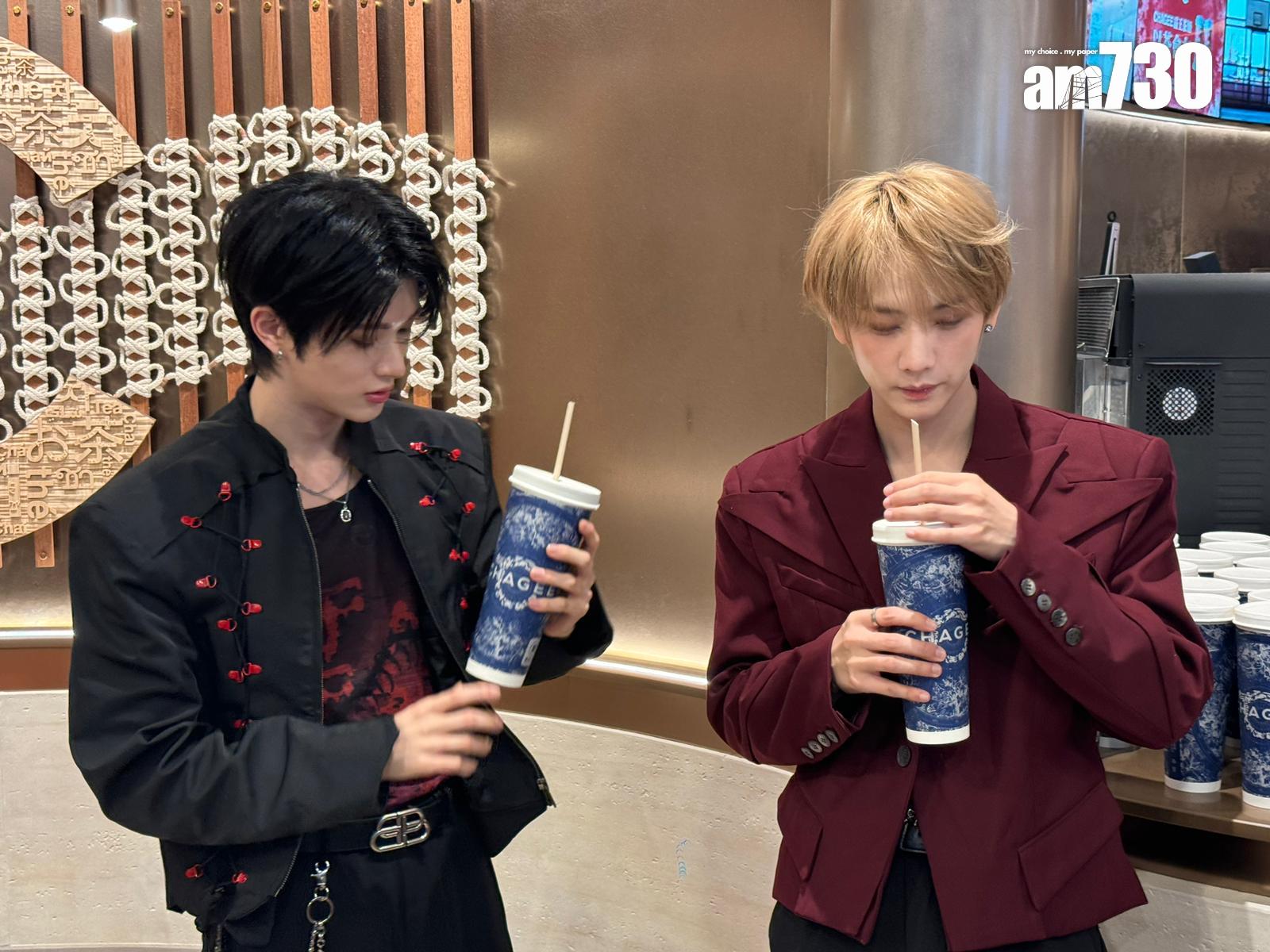 SING與LEO任一日店長連走三場。 (娛樂組攝)