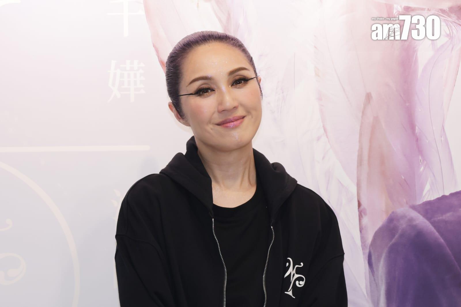 楊千嬅表示完成6場紅館騷,希望放假休息,陪伴兒子和父母。(吳康琦攝)