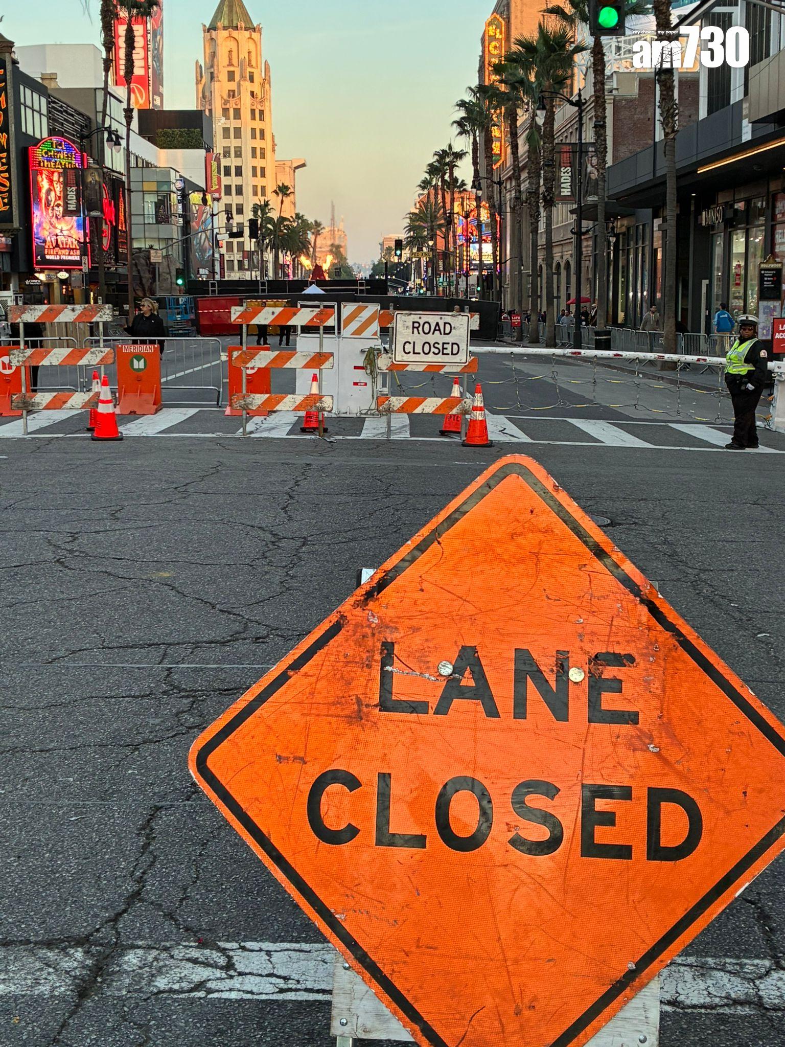 荷李活大道日前封路舉行《阿凡達3》首映禮。