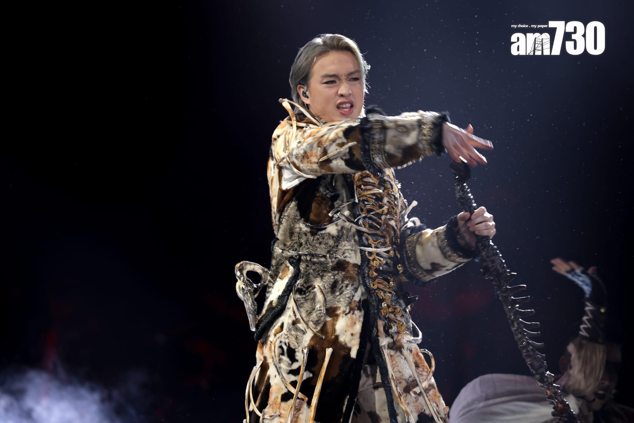 柳應廷Jer以純跳舞方式演繹《約齊靈魂在墳墓開生日派對》。(娛樂組攝)