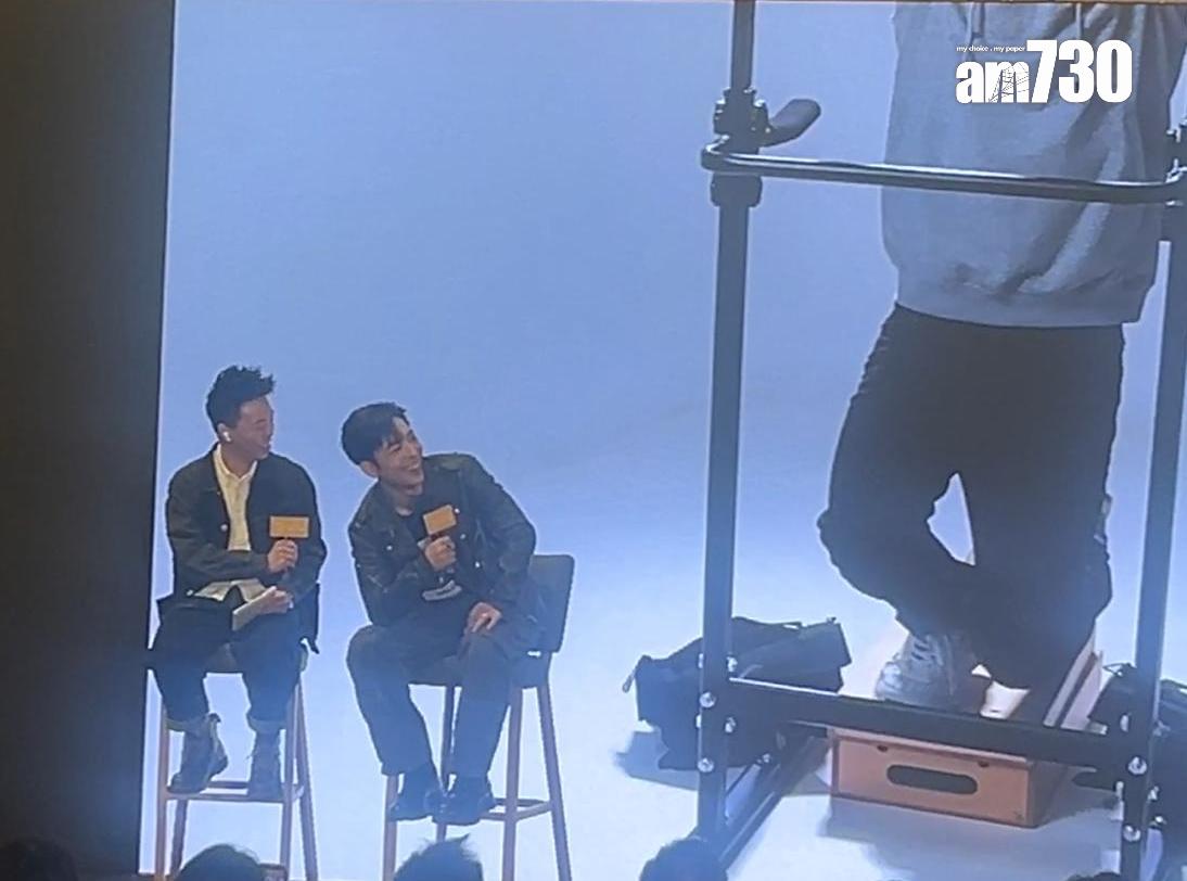 在活動上,Edan做Gym拍宣傳片的黃金畫面曝光。(娛樂組攝)