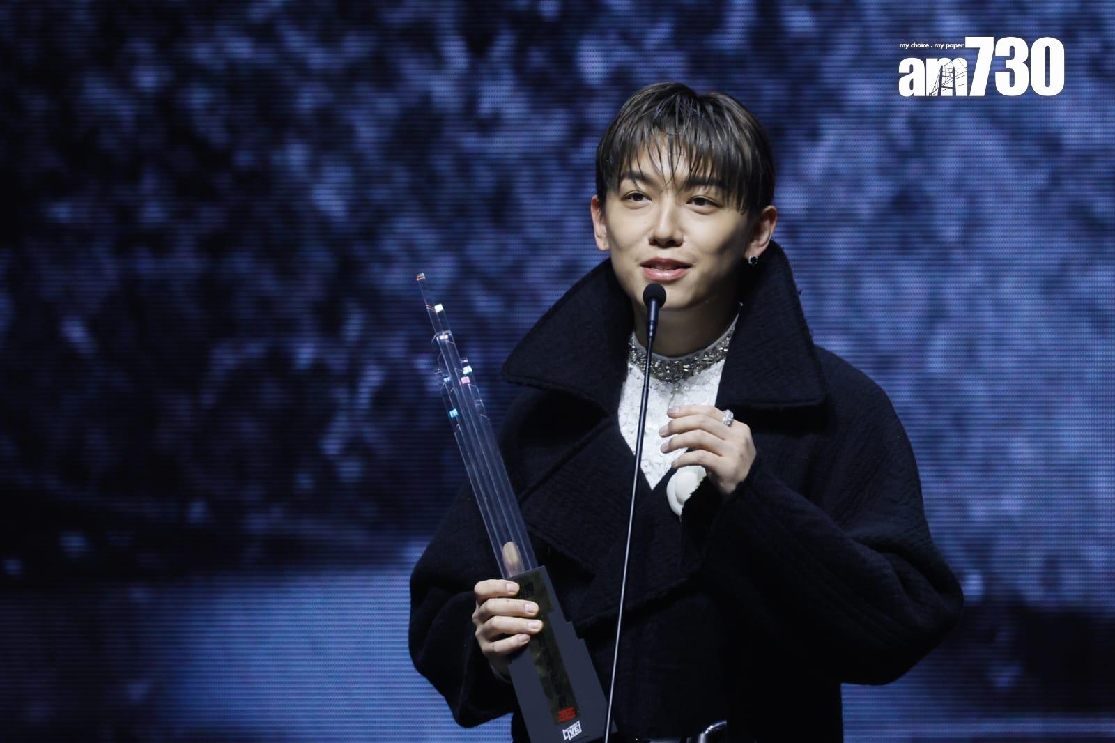 MC張天賦奪3獎,包括勁爆男歌手金獎。 (蘇文傑攝)