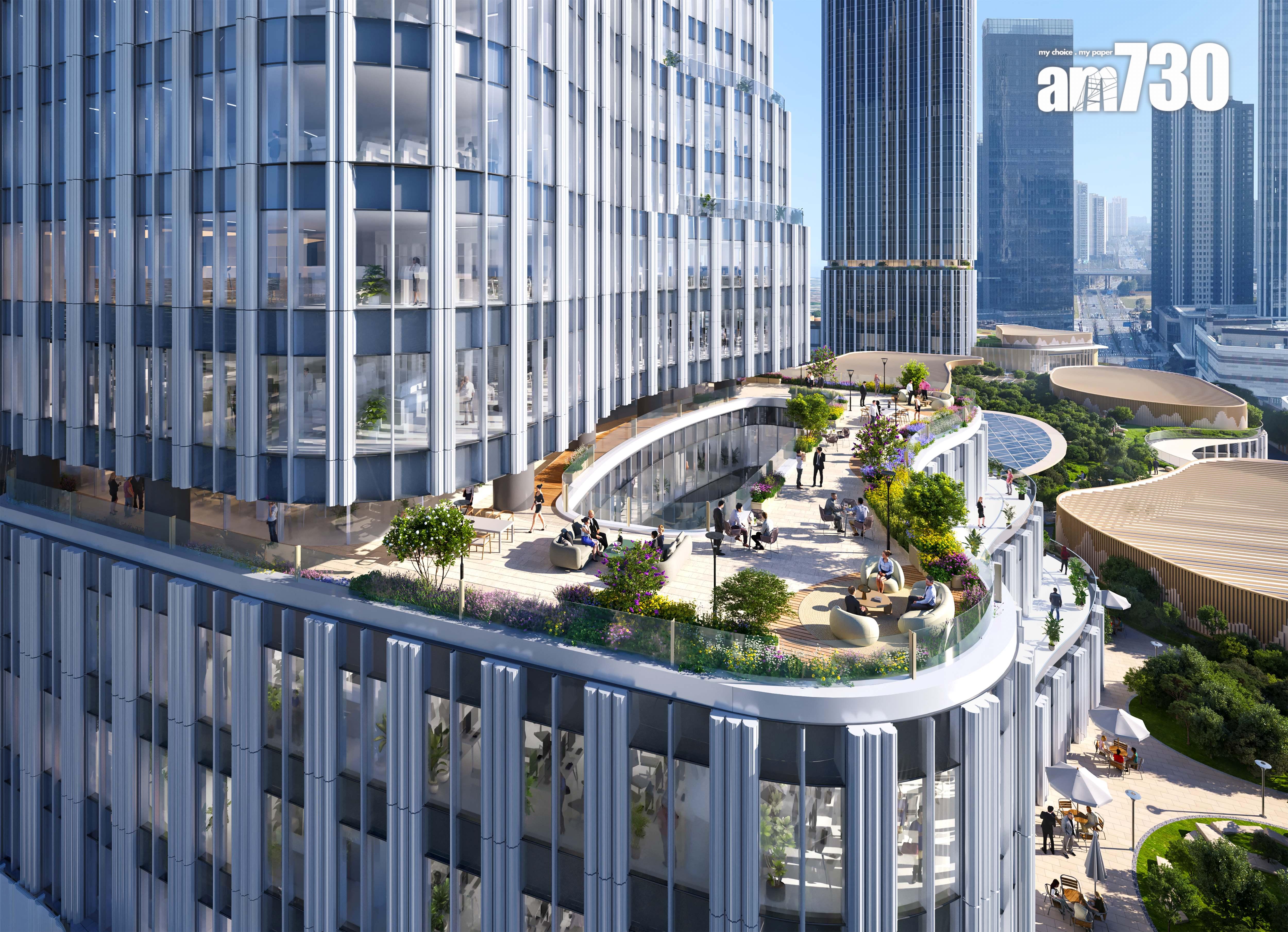 上海前灘廣場甲級辦公樓正式預租 預計2026年年底落成