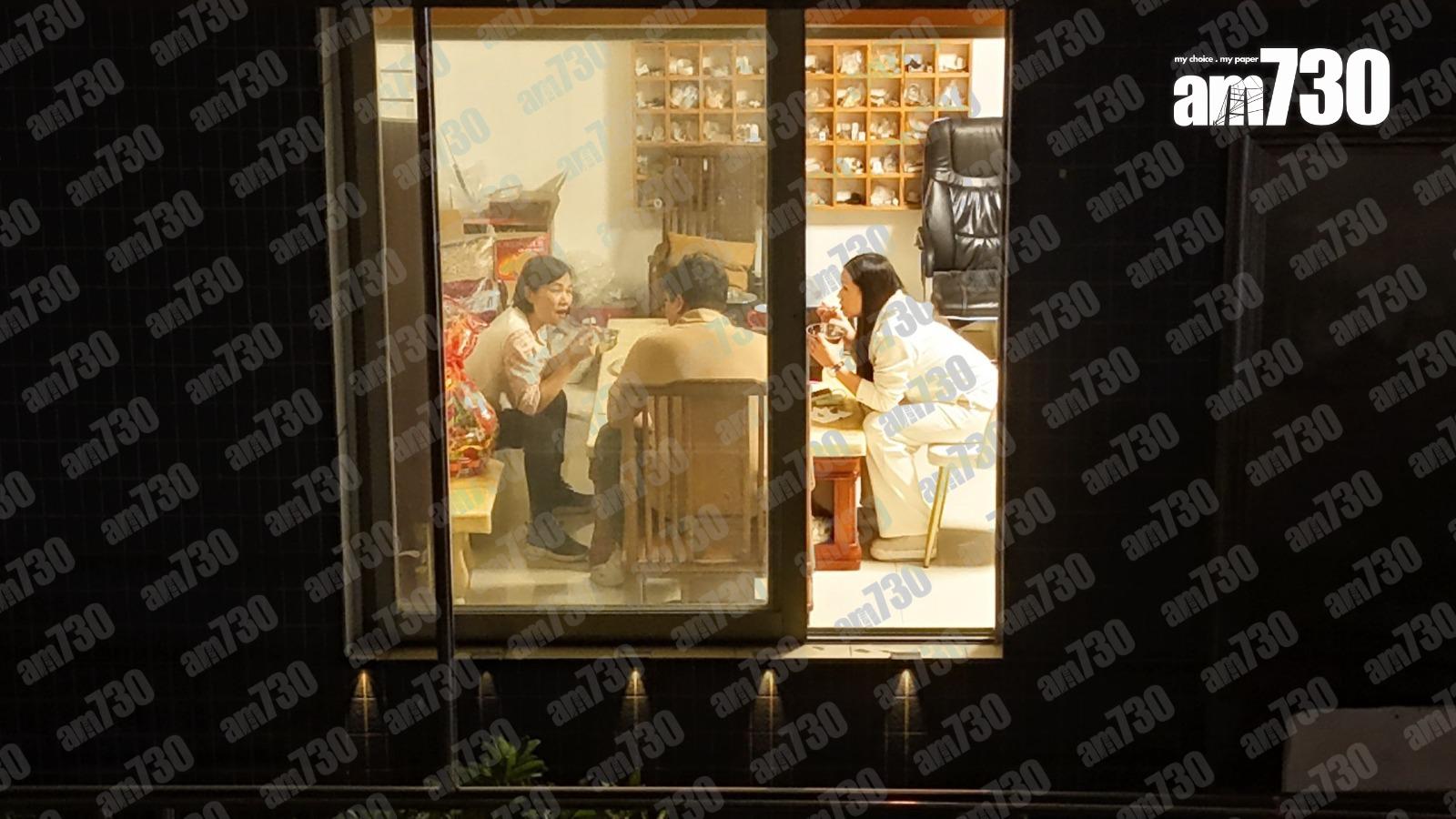 王青霞做冬當日跟老公、王媽媽吃飯,三人全程有講有笑。(圖片提供:導遊哥哥Hugo)