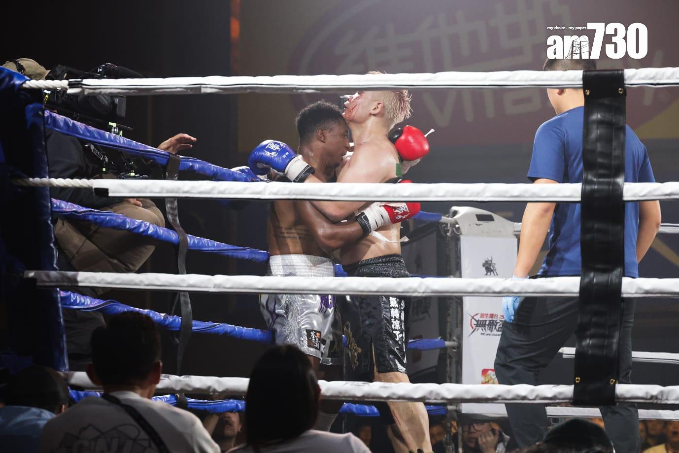 Black Joe不停防守,四海多次主動出擊。(吳康琦攝)