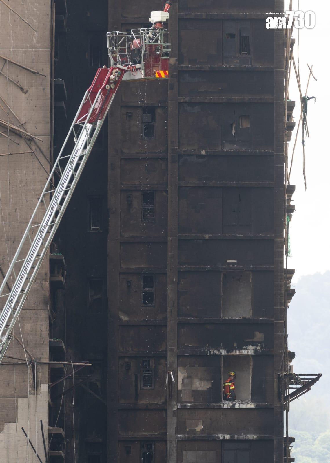 大埔宏福苑五級火。(蘇文傑攝)