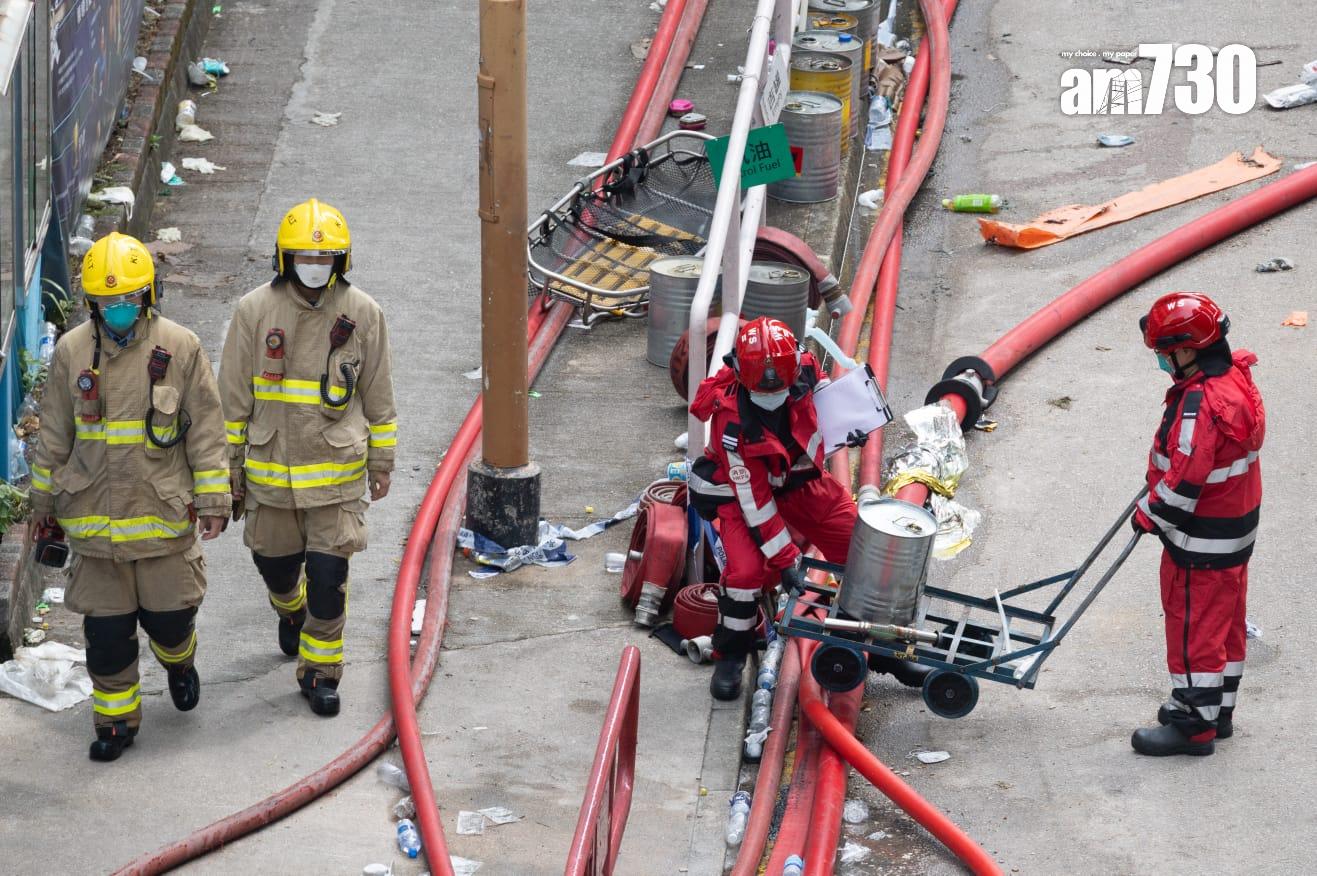 大埔宏福苑五級火。(蘇文傑攝)