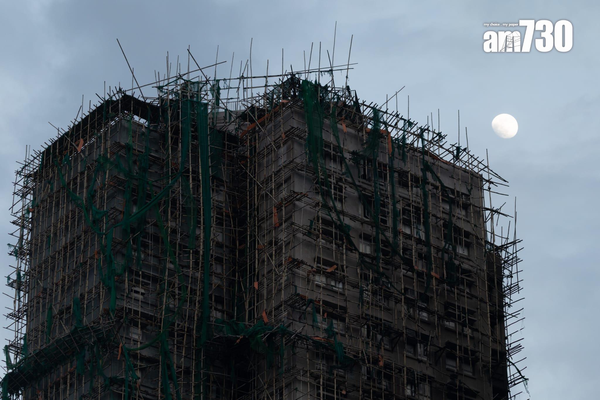 大埔宏福苑五級火,死亡人數增至156人。(蘇文傑攝)