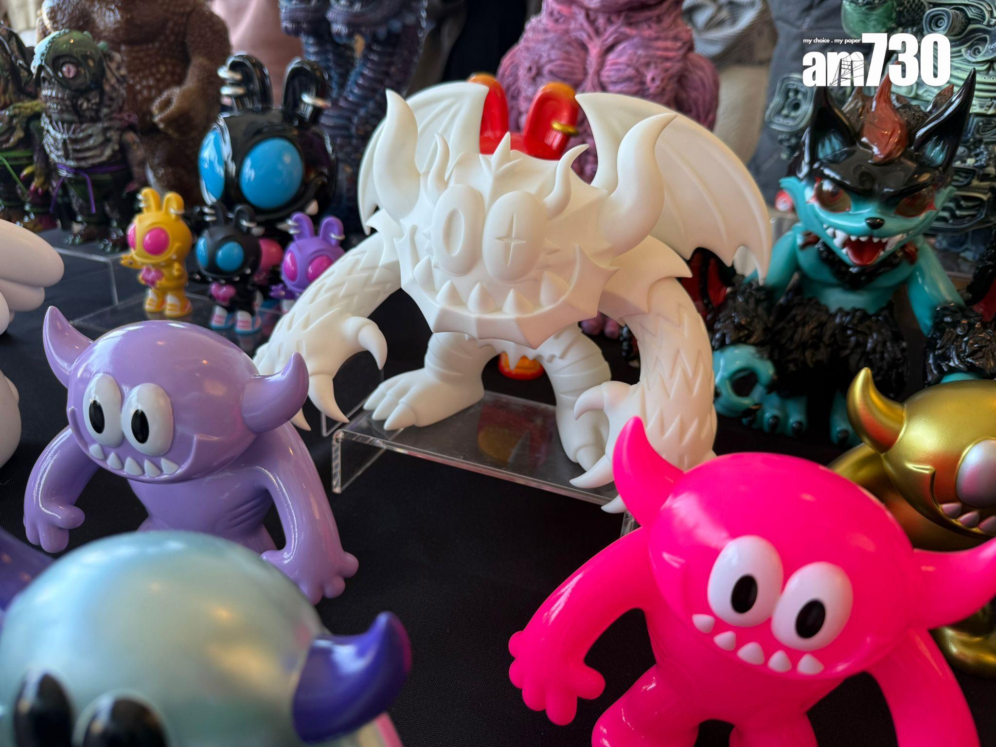 Amazing Toy Show匯聚過百玩具品牌。(本報攝)