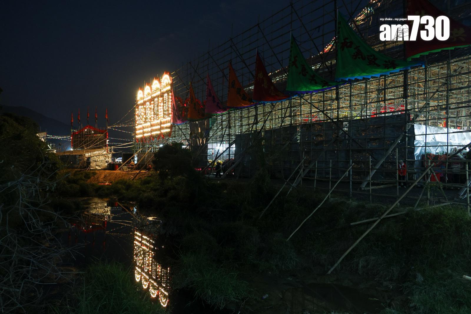 錦田鄉酬恩建醮巨型戲棚需60日搭建 《健力士》認證全球最大臨時竹構祭壇