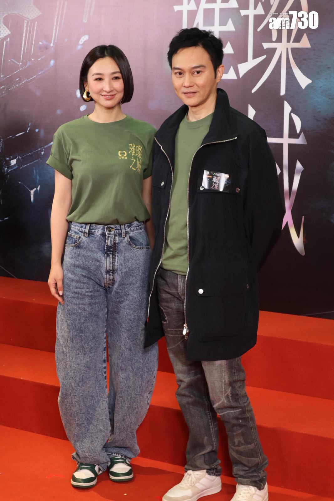 高LIng與張智霖合作拍《璀璨之城》。(娛樂組攝)