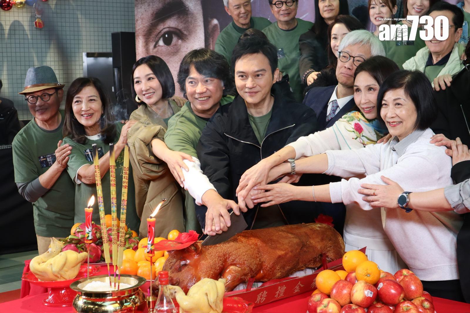 張智霖與陳維冠(左四)合作多次,對方一開聲當然不會say no。(娛樂組攝)