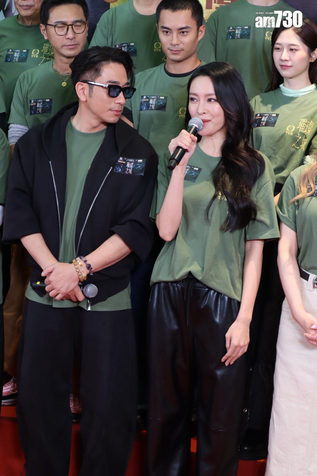 吳卓羲跟張曦雯在《璀璨之城》扮演夫妻。(娛樂組攝)