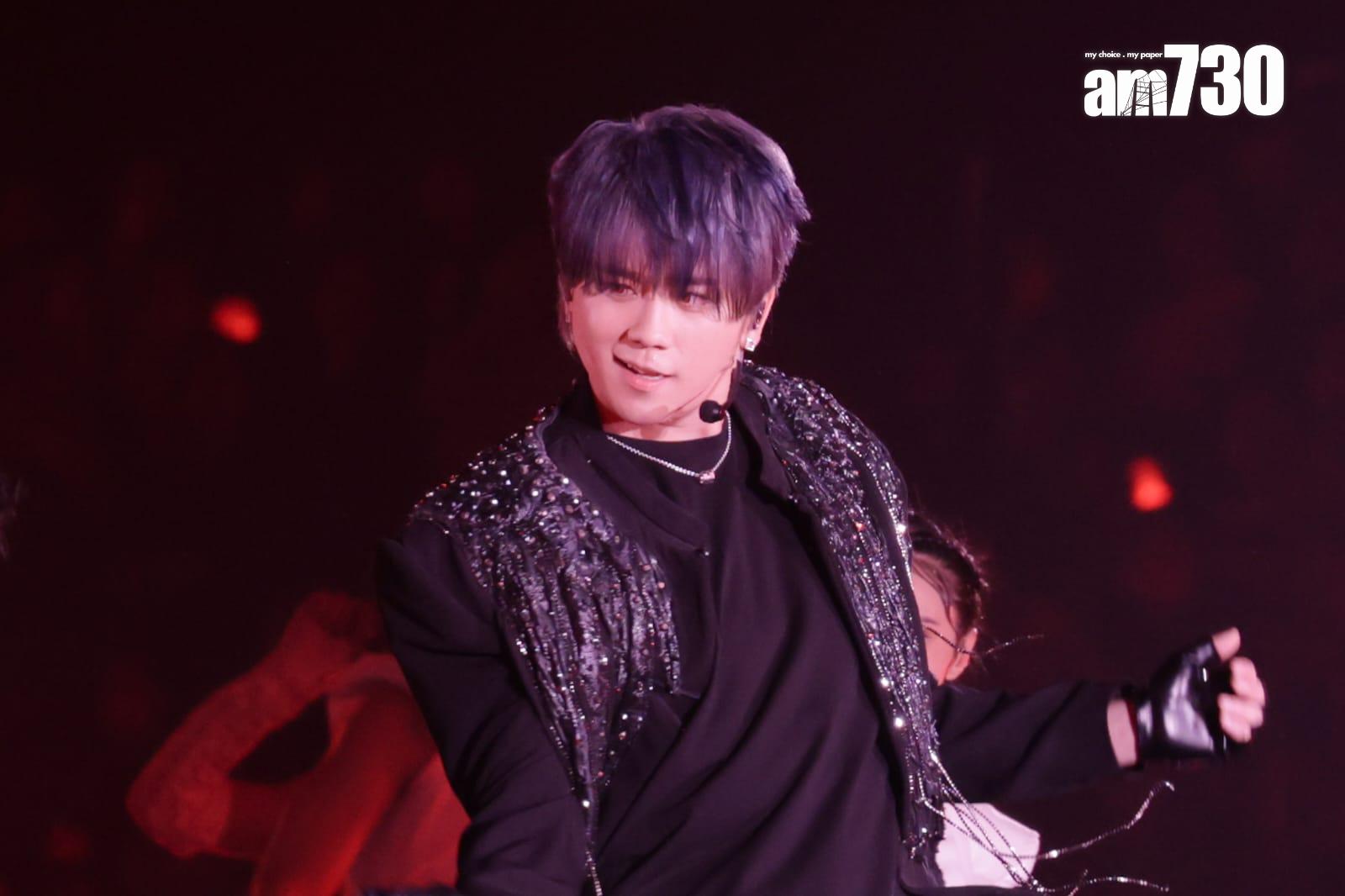 姜濤以吸血鬼造型出場。(吳康琦攝)