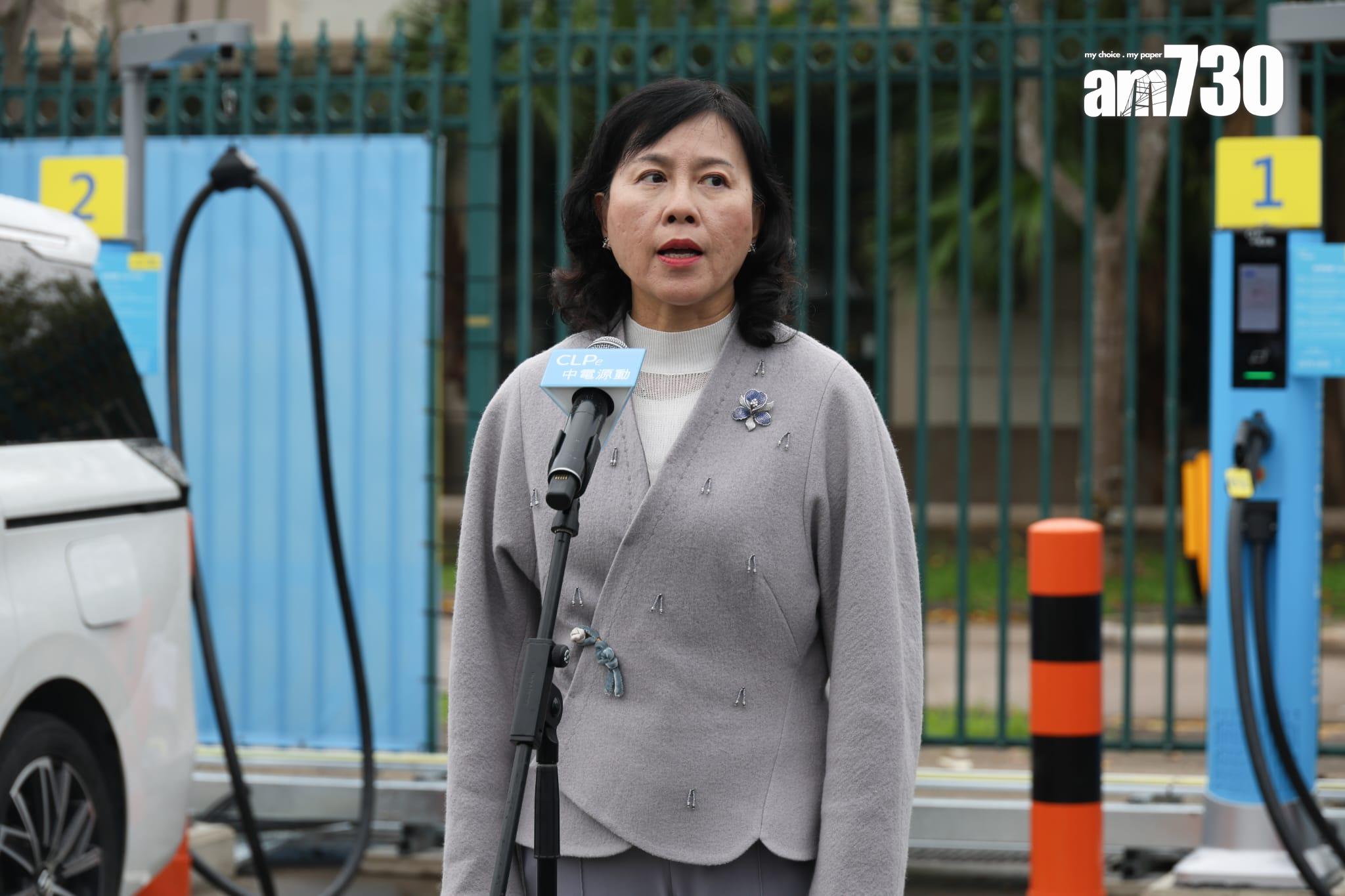 運輸及物流局局長陳美寶表示,零售、餐飲及旅遊受惠。(周令知攝)