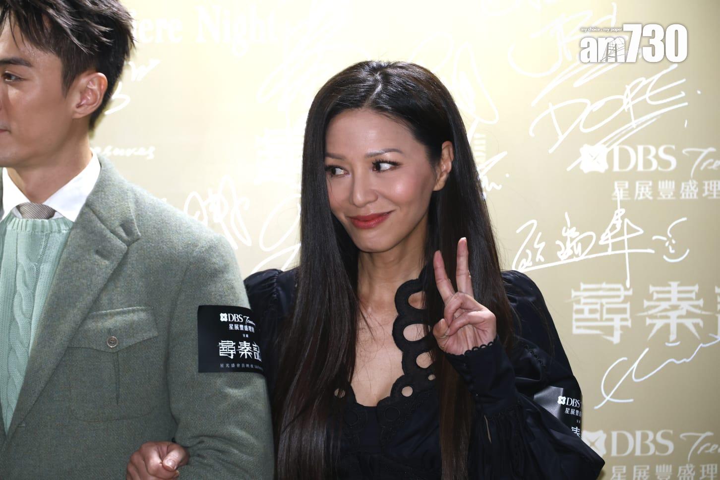 滕麗名出席《尋秦記》首映。(林俊源攝)