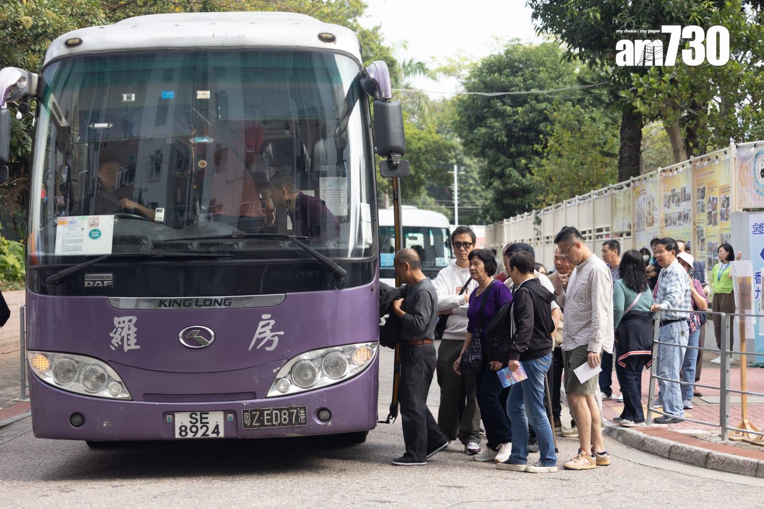 立法會選舉上水跨境投票站(蘇文傑攝)