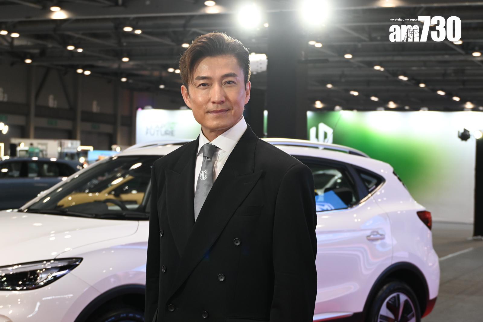 陳山聰今日出席車展為汽車品牌擔任一日銷售總經理。 (娛樂組攝)