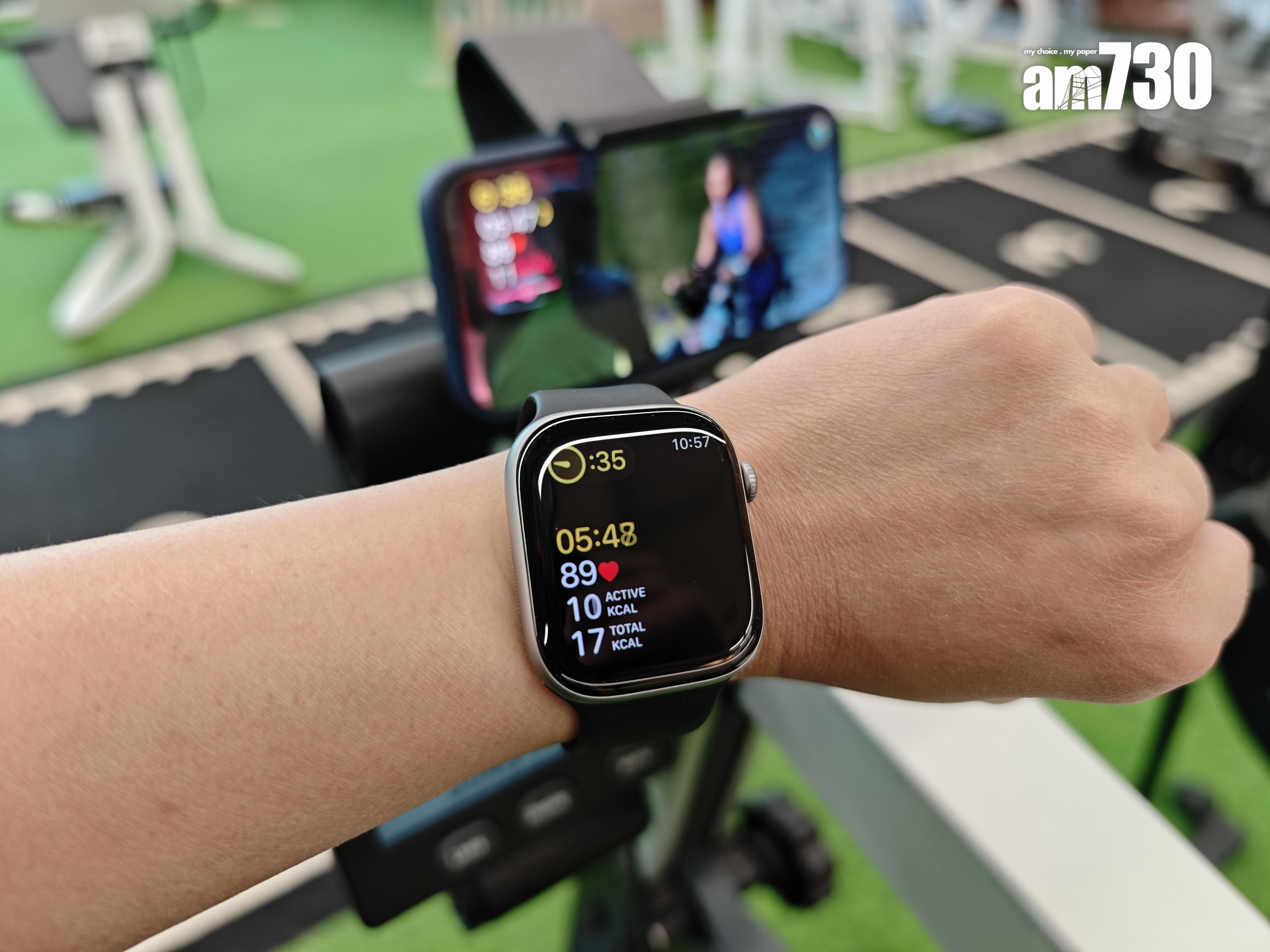 個人運動數據同時亦會顯示在Apple Watch上。