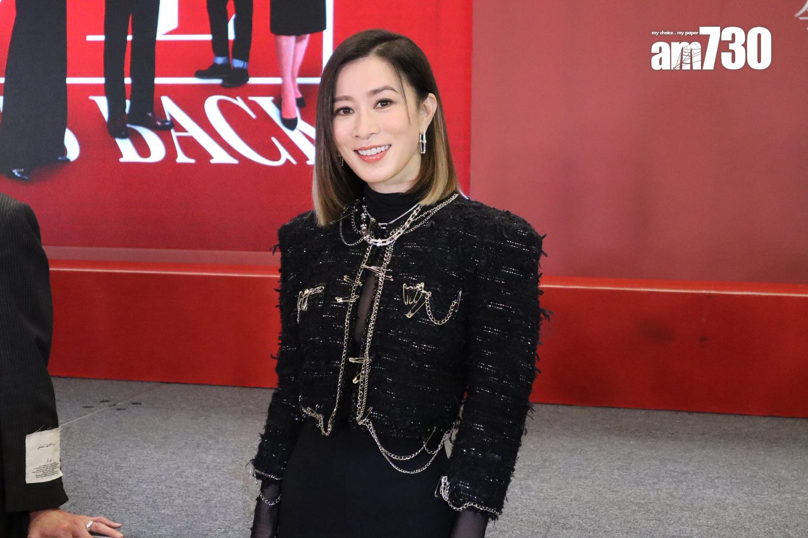 阿佘出席台慶劇《新聞女王2》宣傳活動。(娛樂組攝)