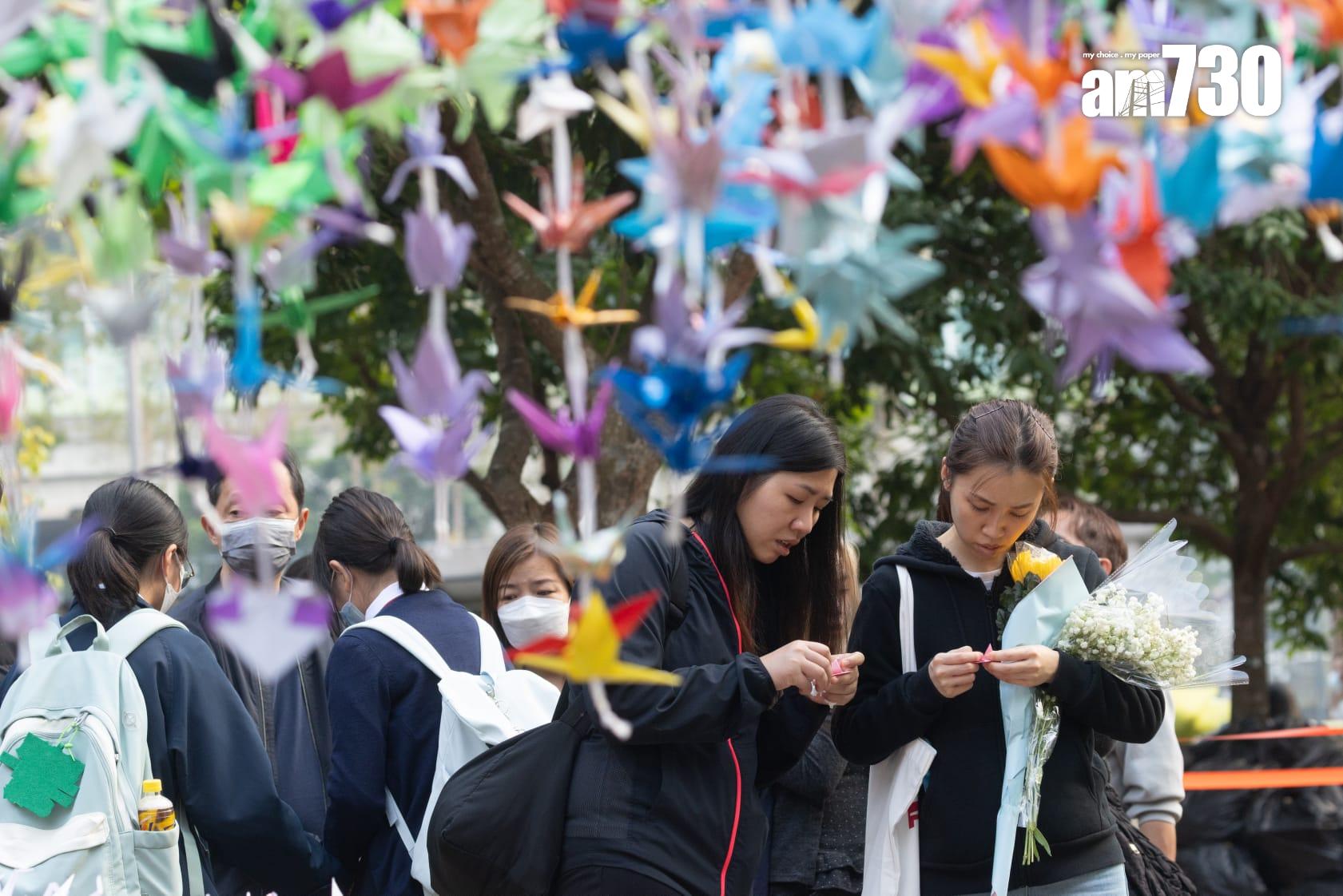 大埔宏福苑五級火至今造成159人死亡(蘇文傑攝)