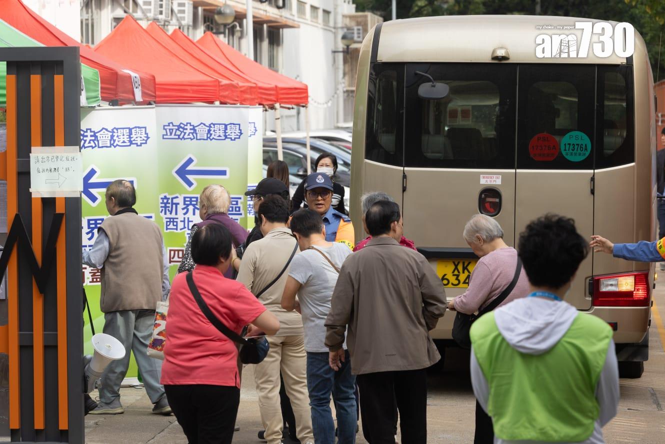 立法會選舉上水跨境投票站(蘇文傑攝)