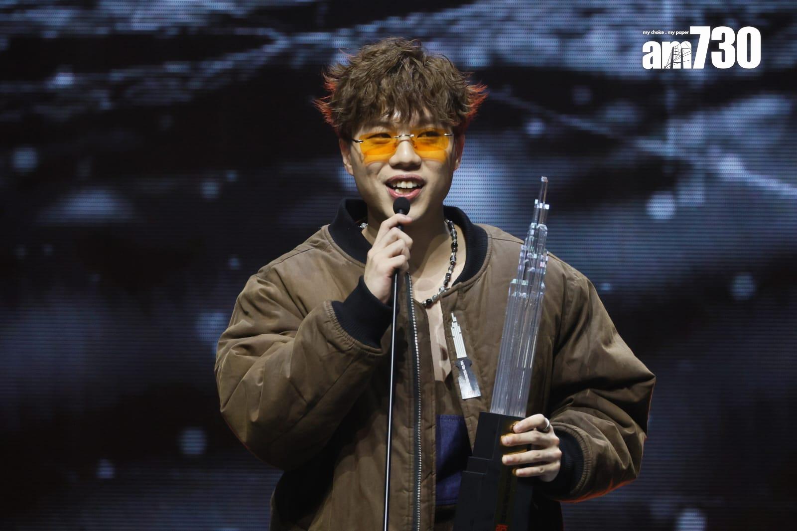 黃明德奪勁爆Z世代樂勢力男歌手銅獎。 (蘇文傑攝)