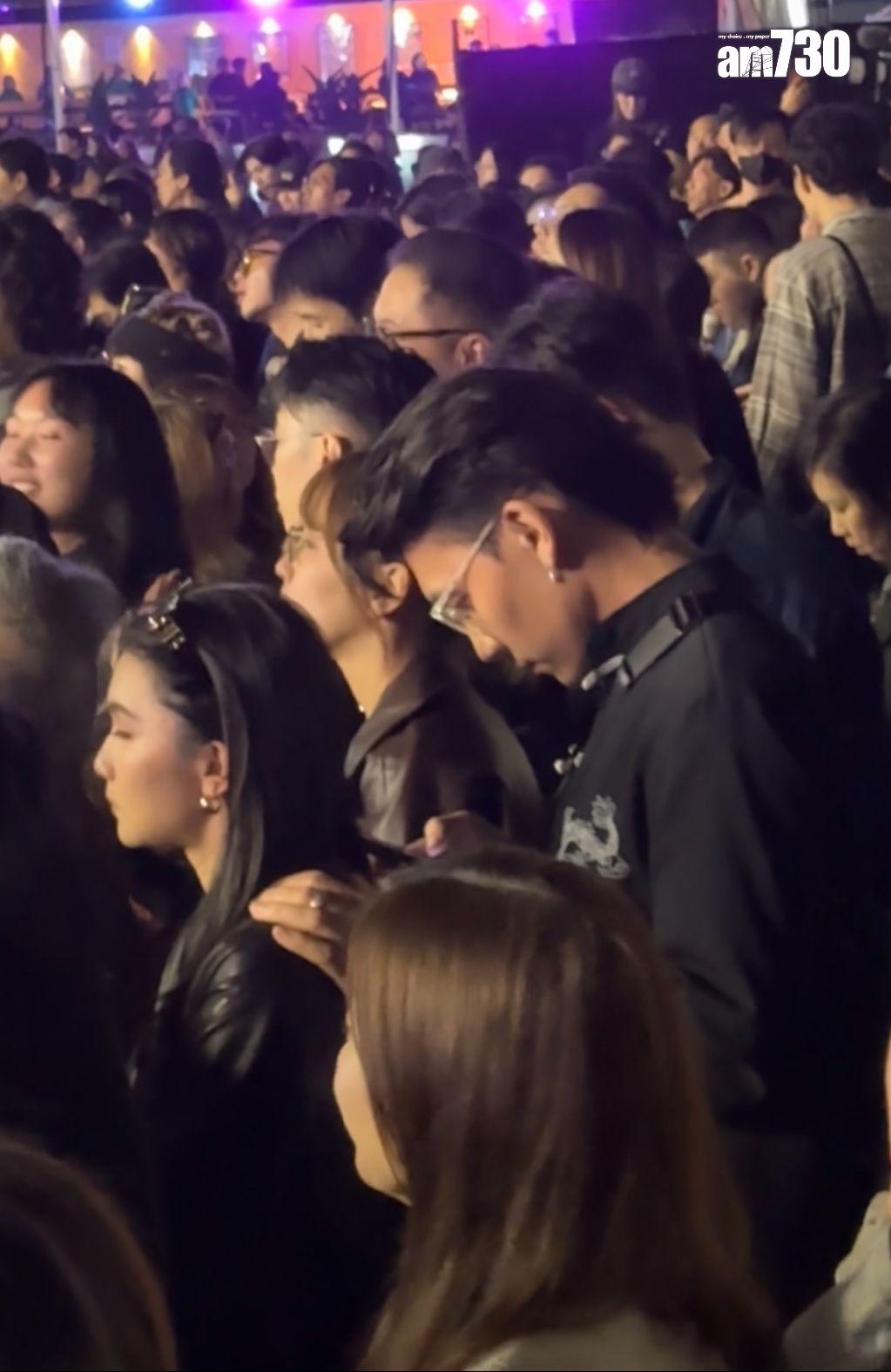 關楓馨與Hugo連體現身Clockenflap。 (娛樂組攝)