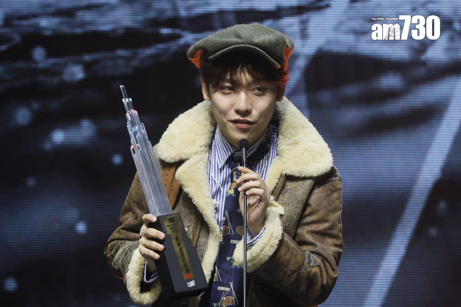 曾傲棐奪勁爆Z世代樂勢力男歌手銀獎。 (蘇文傑攝)