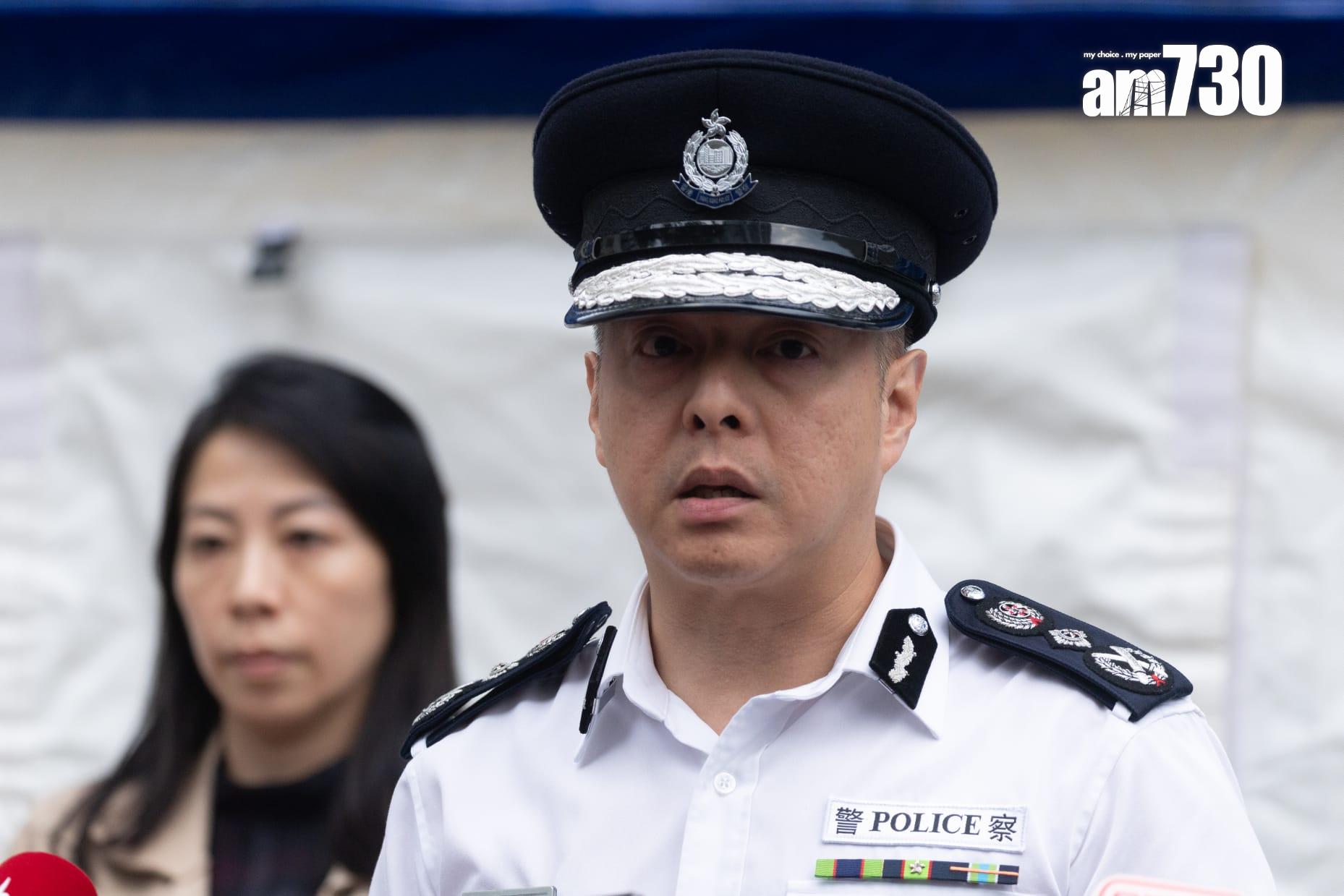 警方交代調查進展(蘇文傑攝)