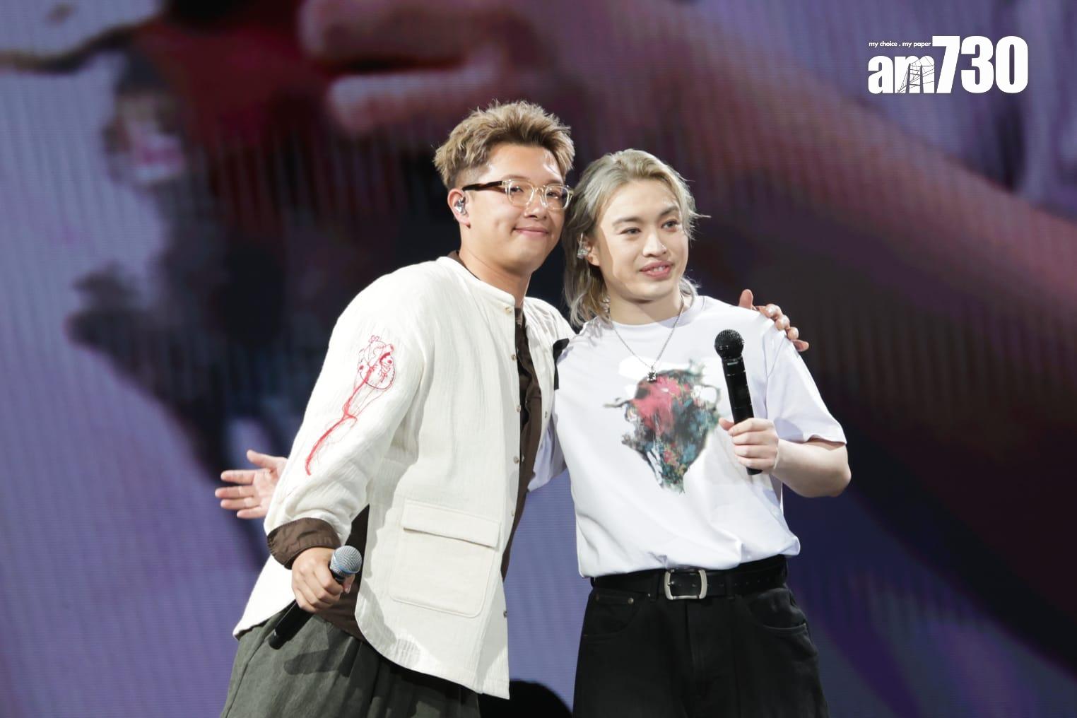 柳應廷Jer邀吳林峰合唱《豆豉》,作為演唱會最後一首歌。(娛樂組攝)