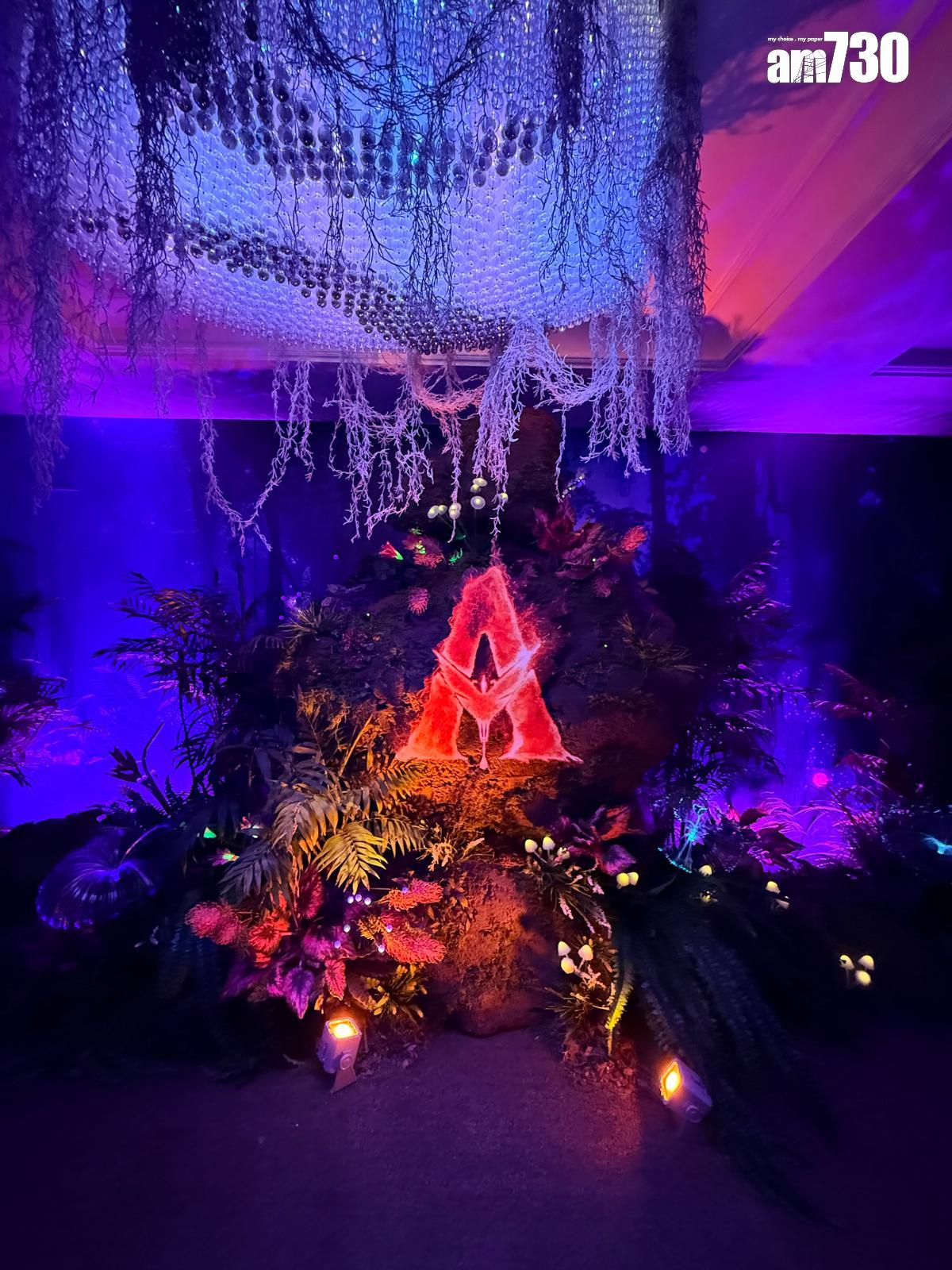 當地大搞「Avatar展」,讓大家欣賞到片中角色的戲服及道具。