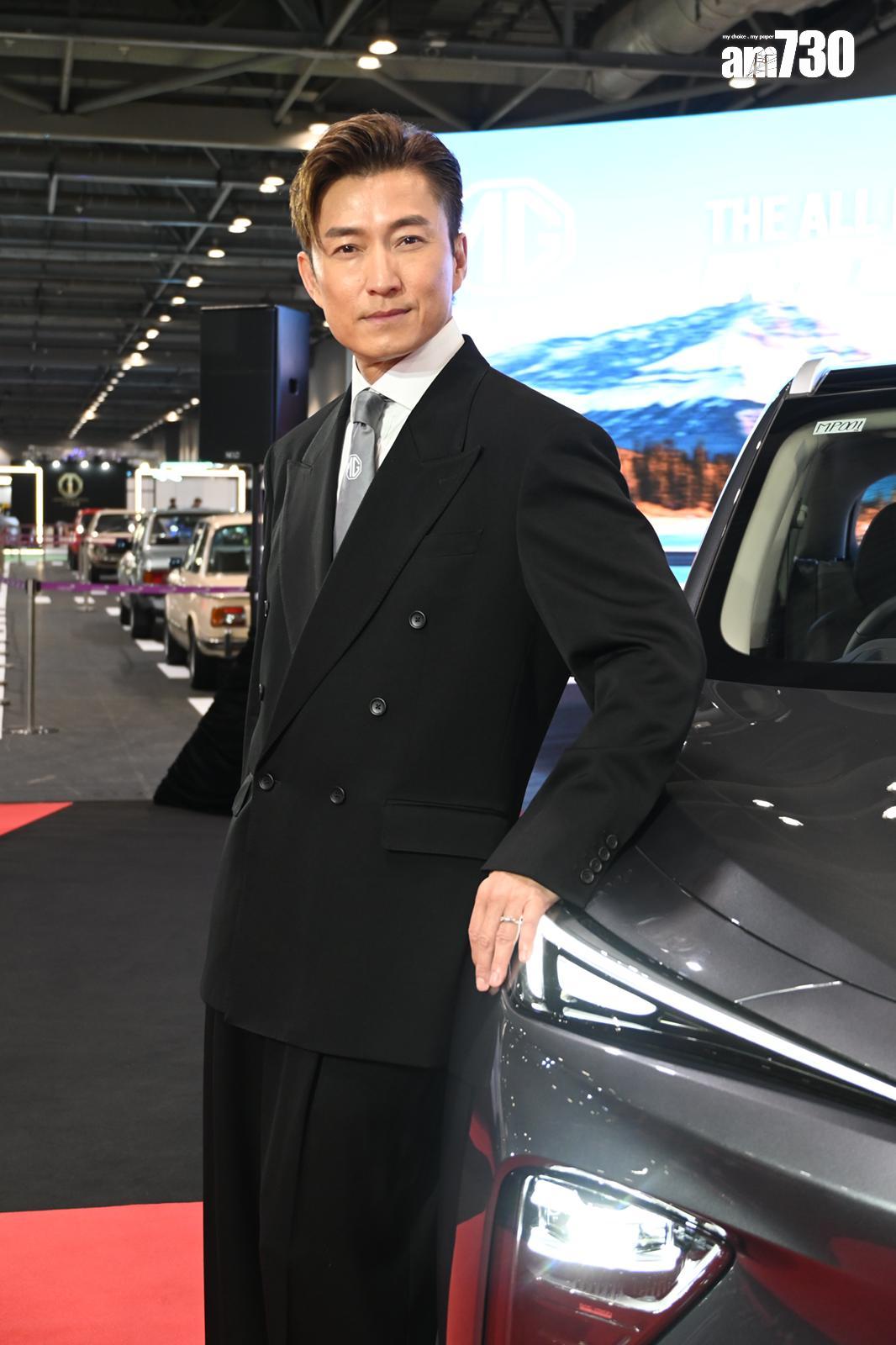 陳山聰今日出席車展為汽車品牌擔任一日銷售總經理。 (娛樂組攝)