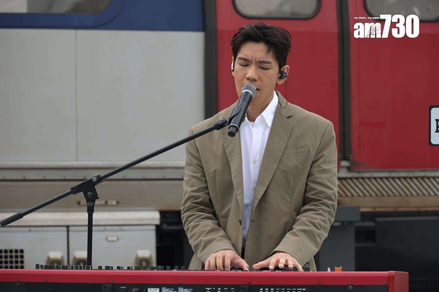 Phil 今日(18日)出席新專輯發布會。(周令知攝)